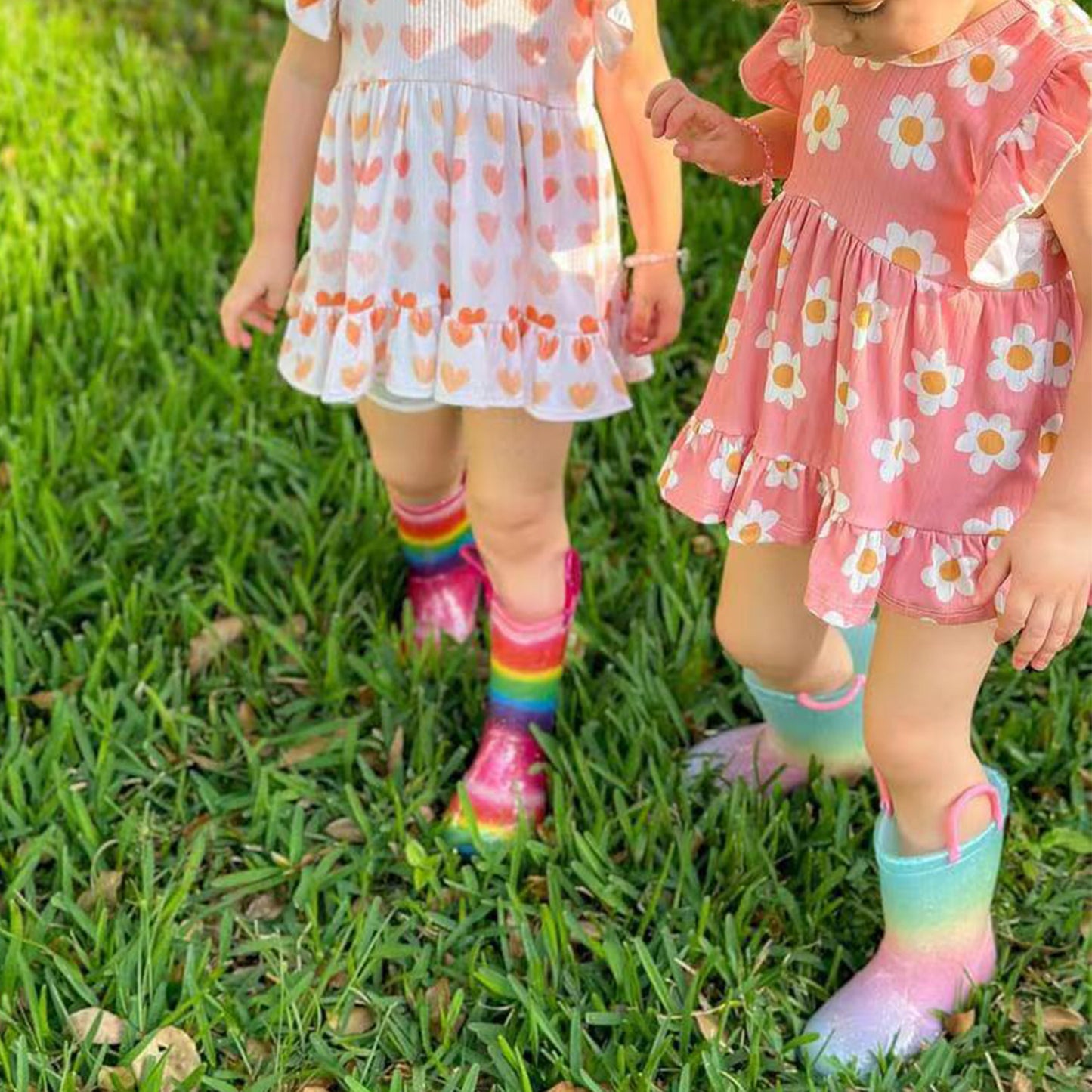 light up girls rain boots with handles - funcoo