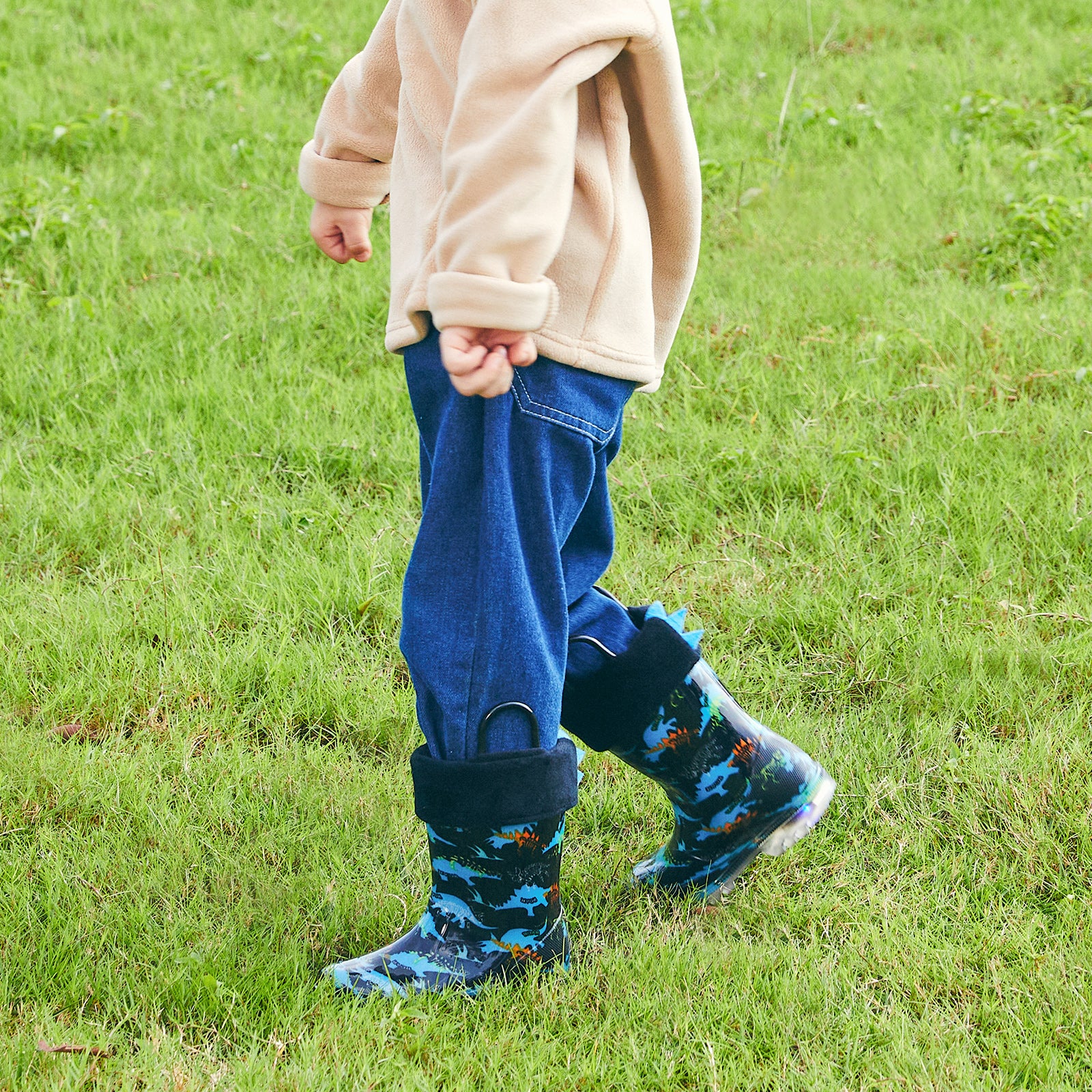 Flower Dinosaur Winter Boots