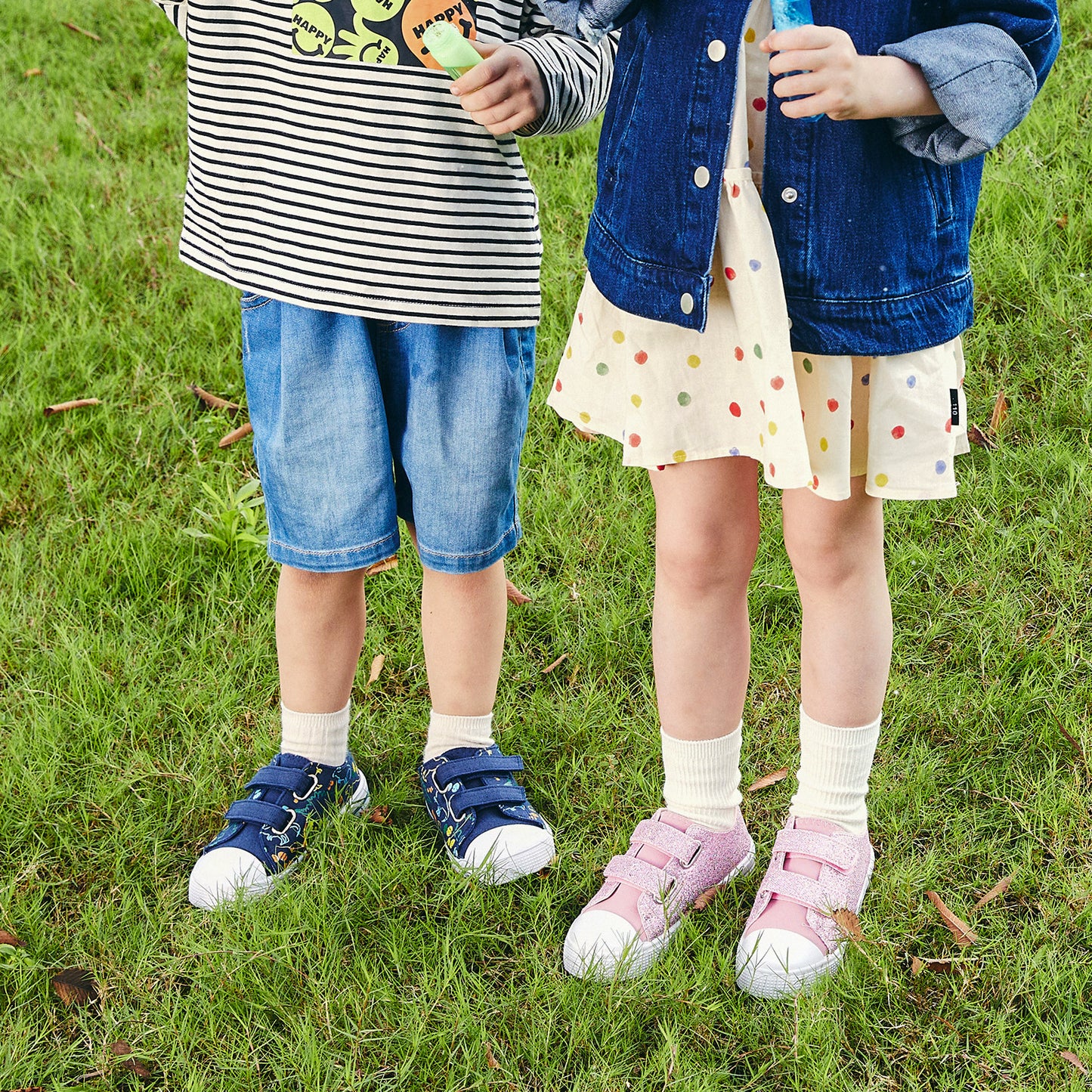 dual straps kids sneakers pink little dinosaur canvas shoes
