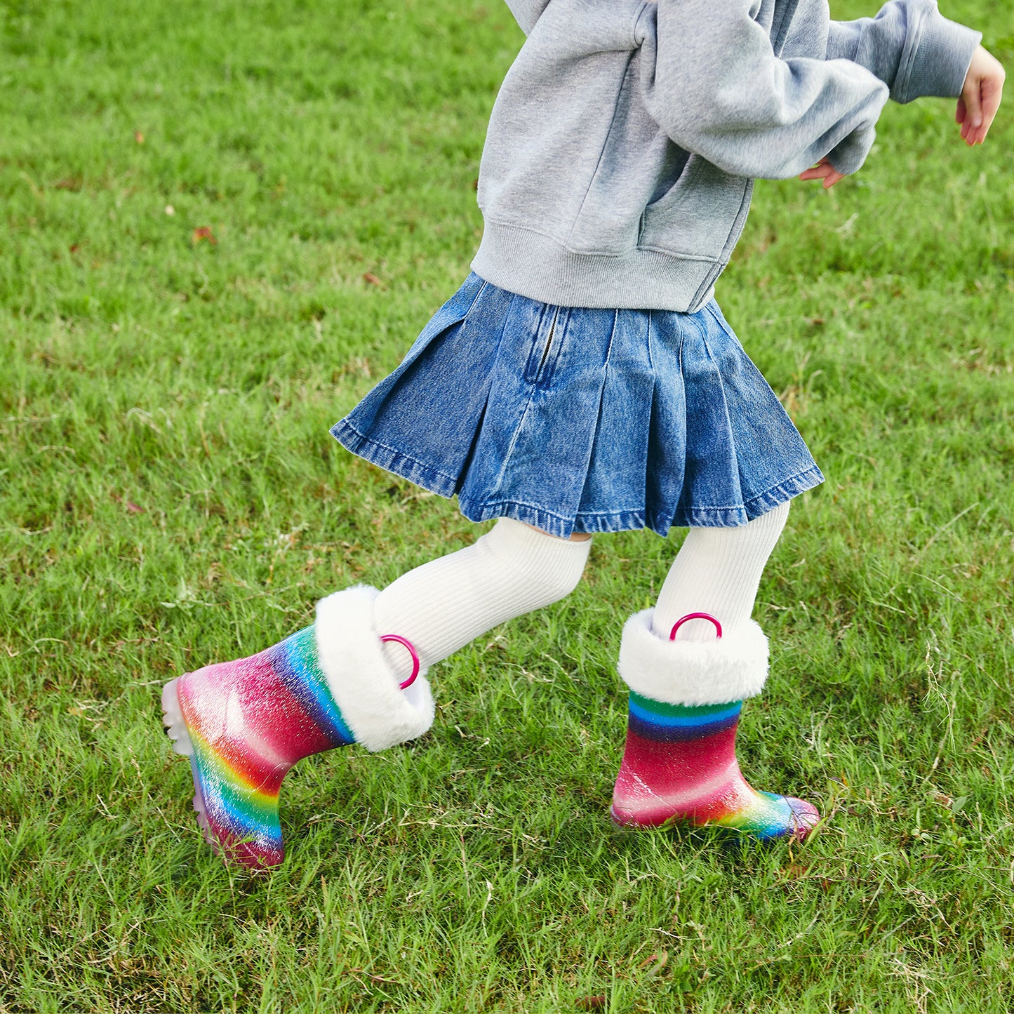 rainbow winter boots