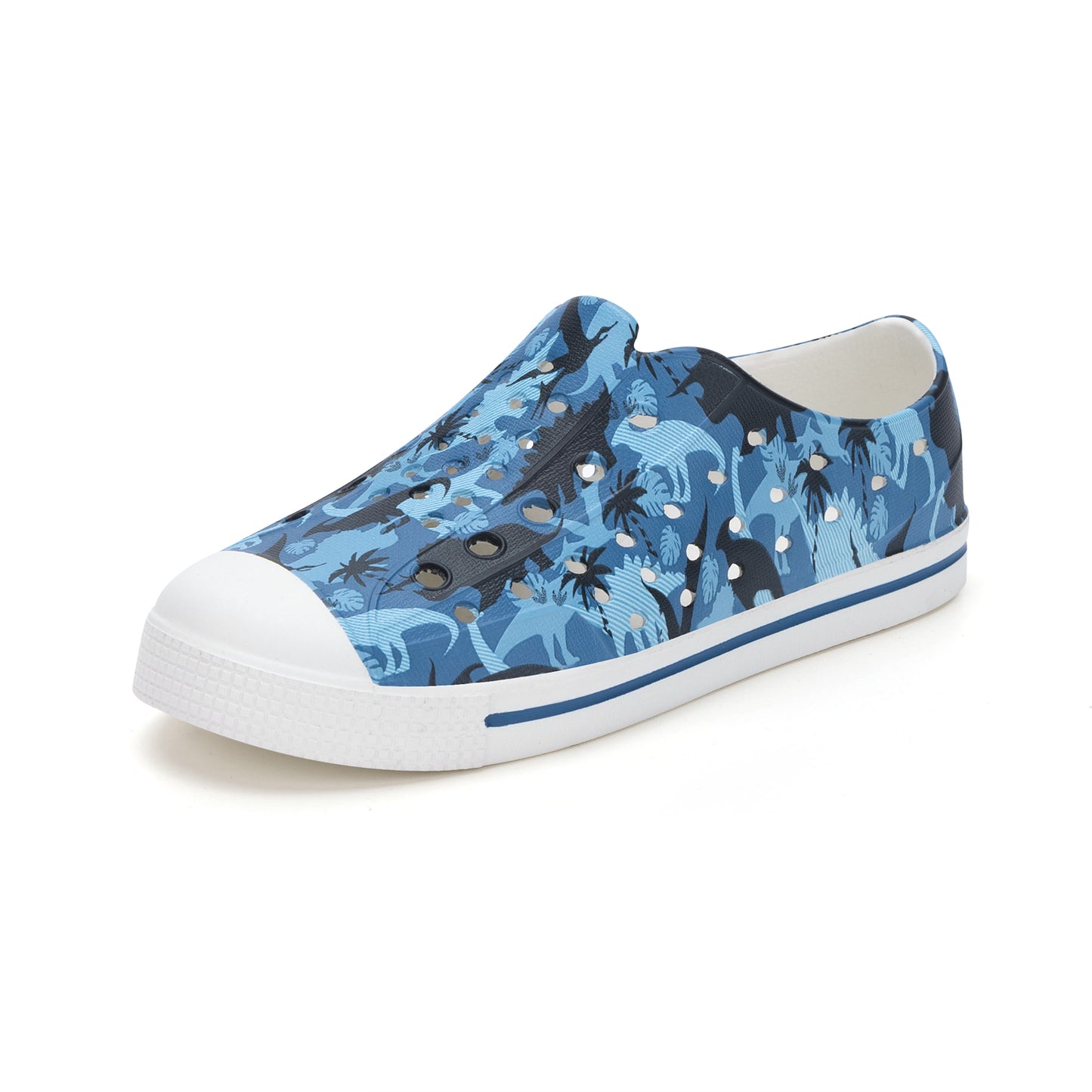 lightweight summer blue navy dinosaur sandals for kids