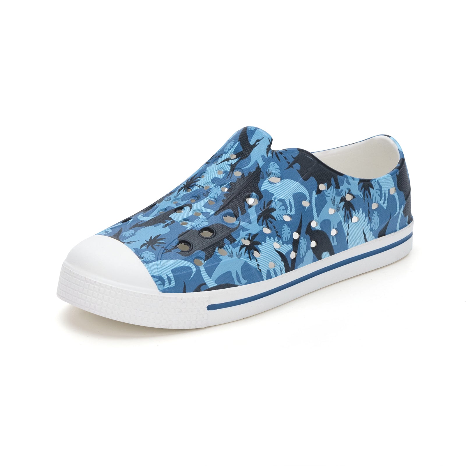 Lightweight Summer Blue Navy Dinosaur Sandals for Kids