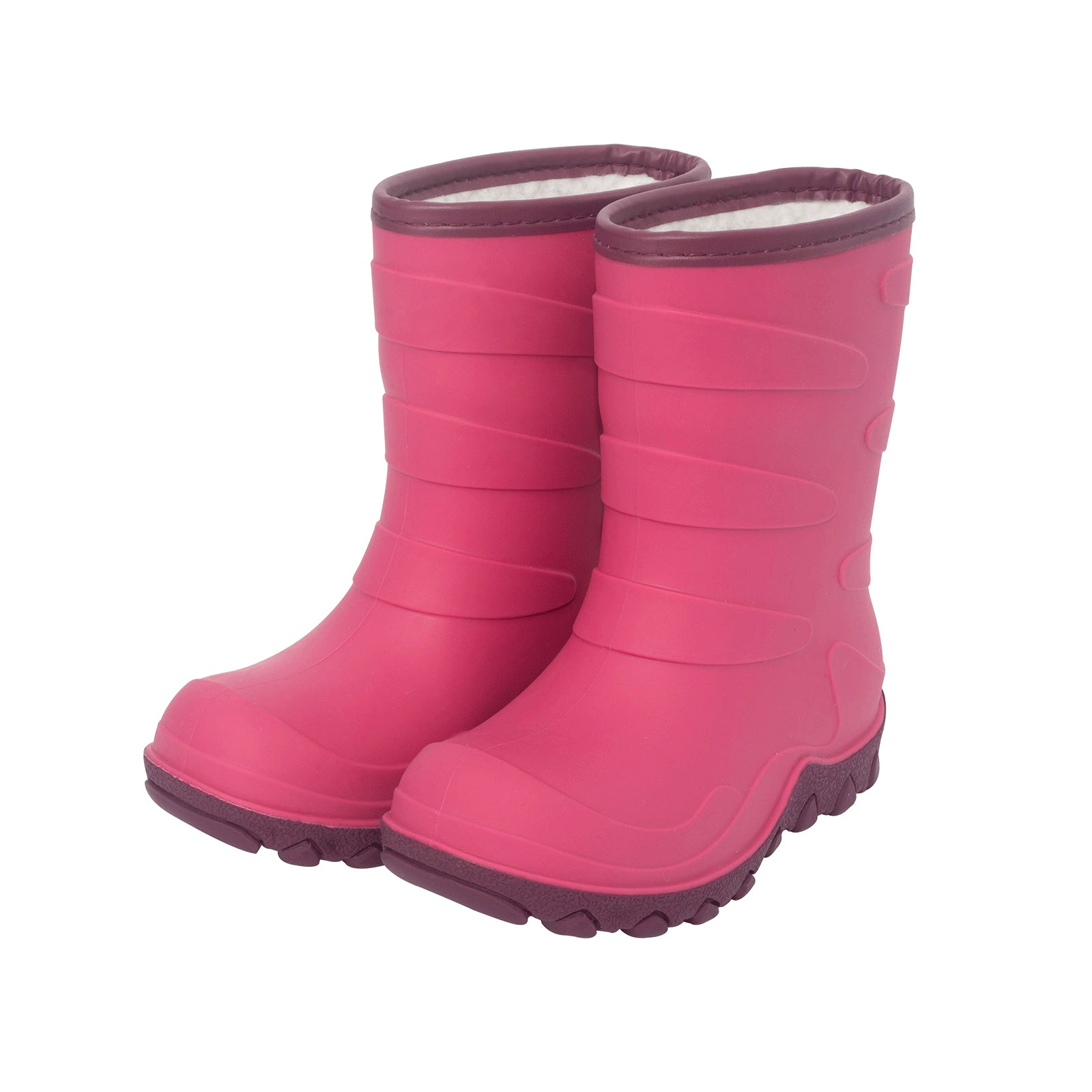 Pink Insulated Winter Kids Rain Boots