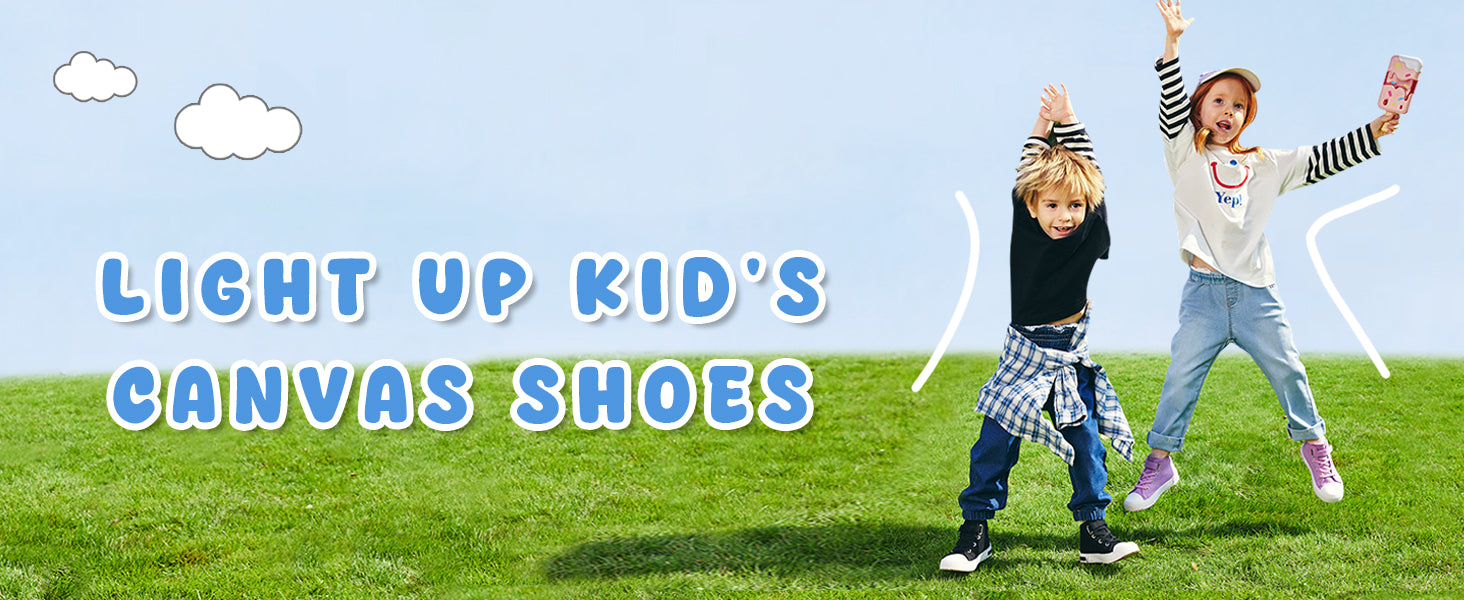 High Top Light Up Kids Sneakers