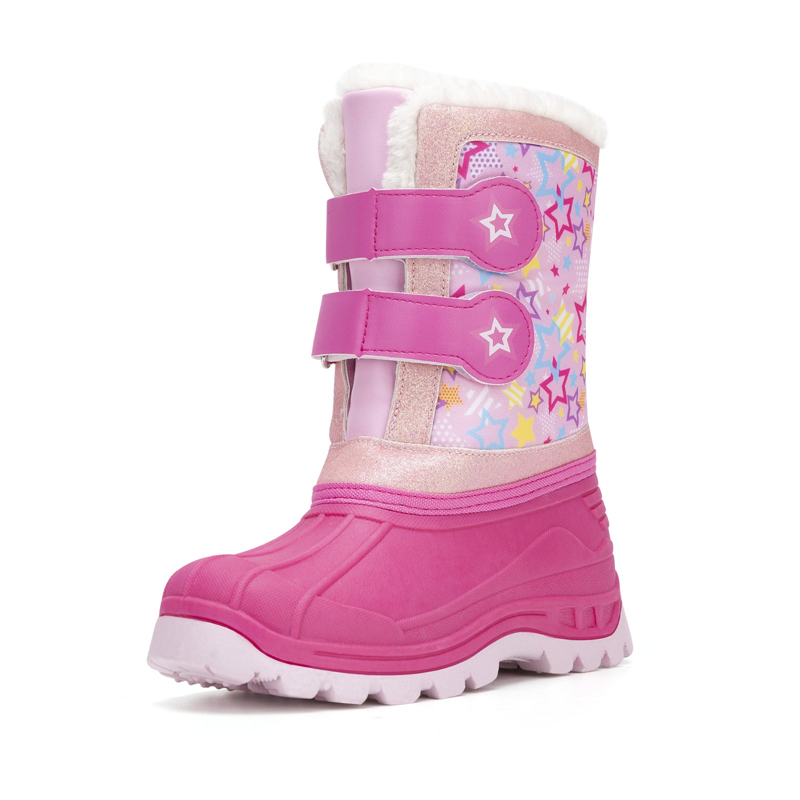 Toddler Girls Star Winter Snow Boots - FUNCOO