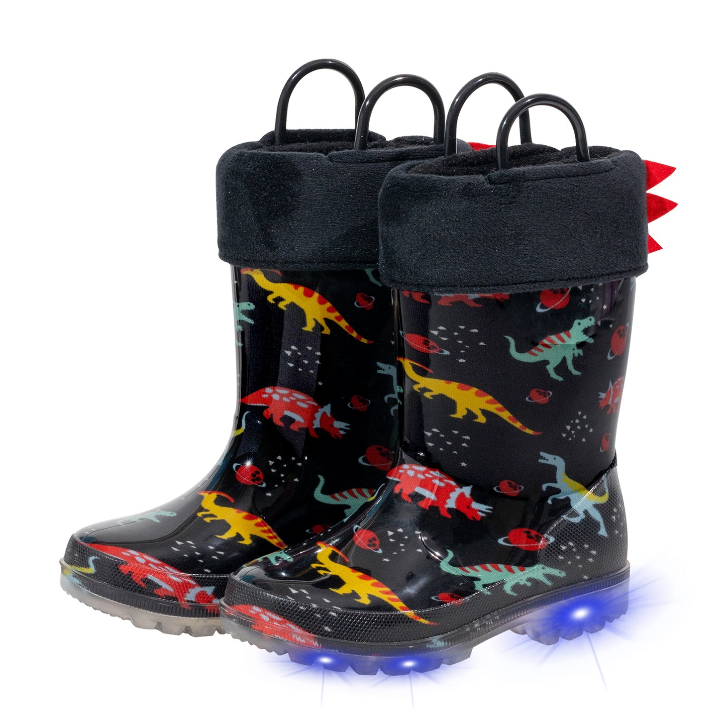black dinosaur winter boots