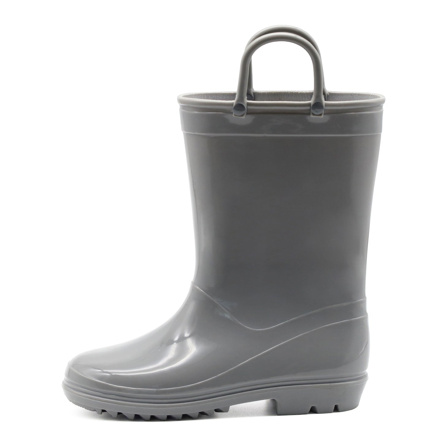 toddler kids solid grey rain boots