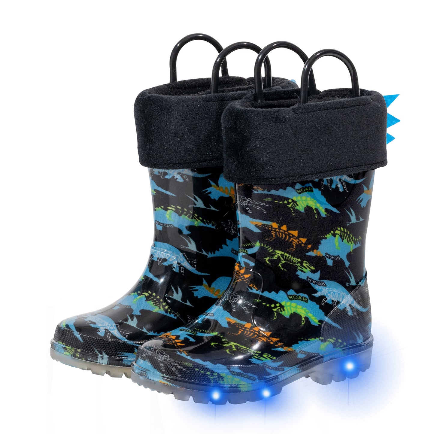 flower dinosaur winter boots