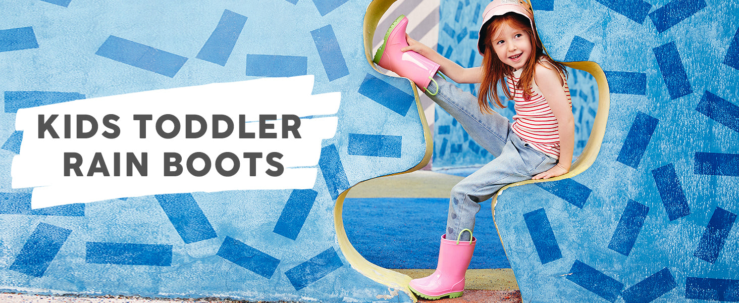 Toddler Kids Contrast Rain Boots