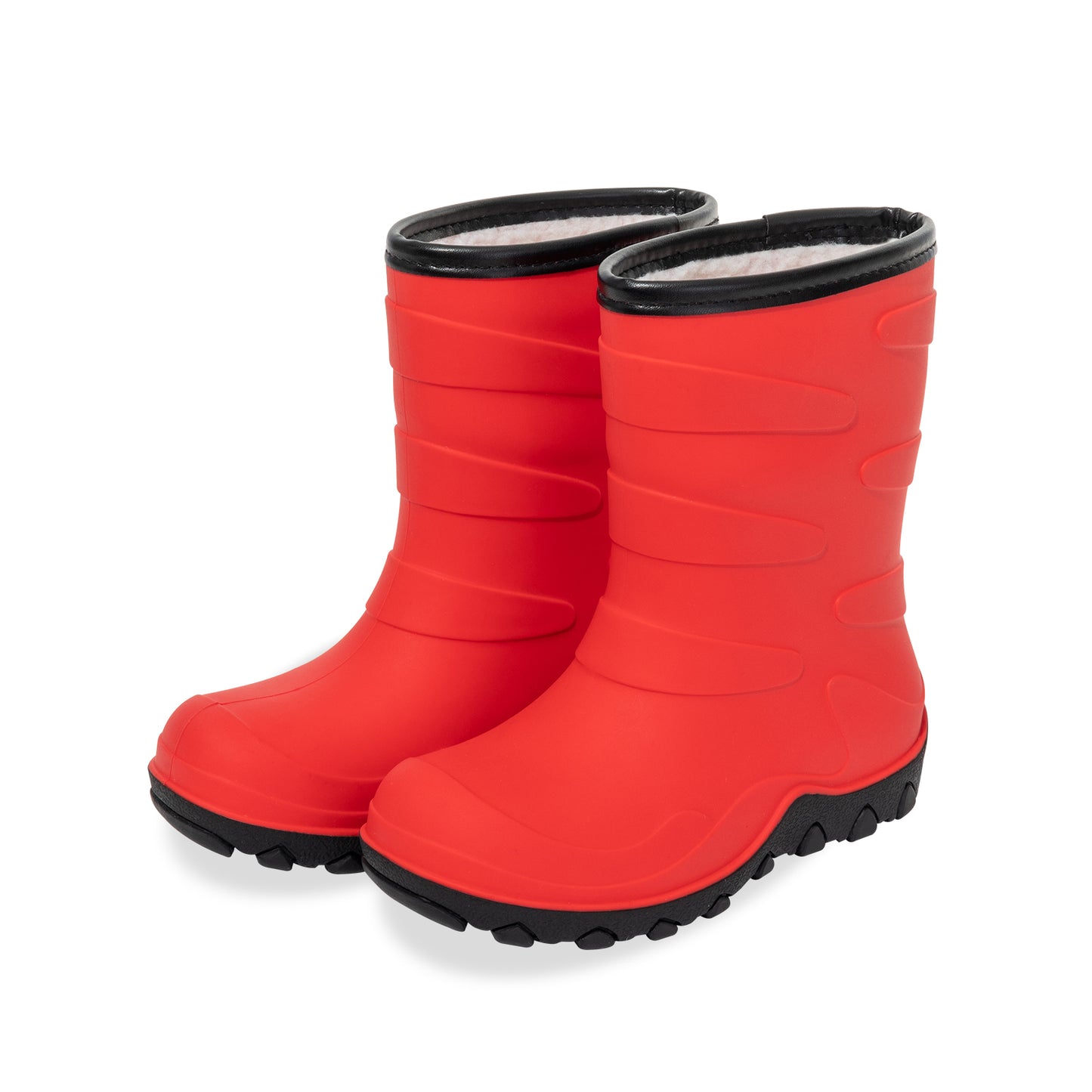 toddler kids bright red winter rain boots