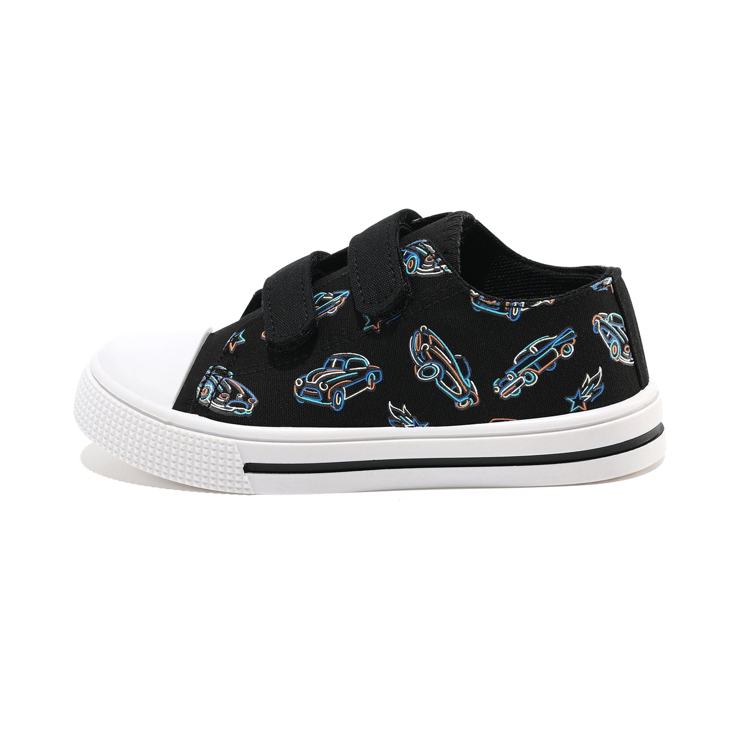 line car kids canvas shoes
