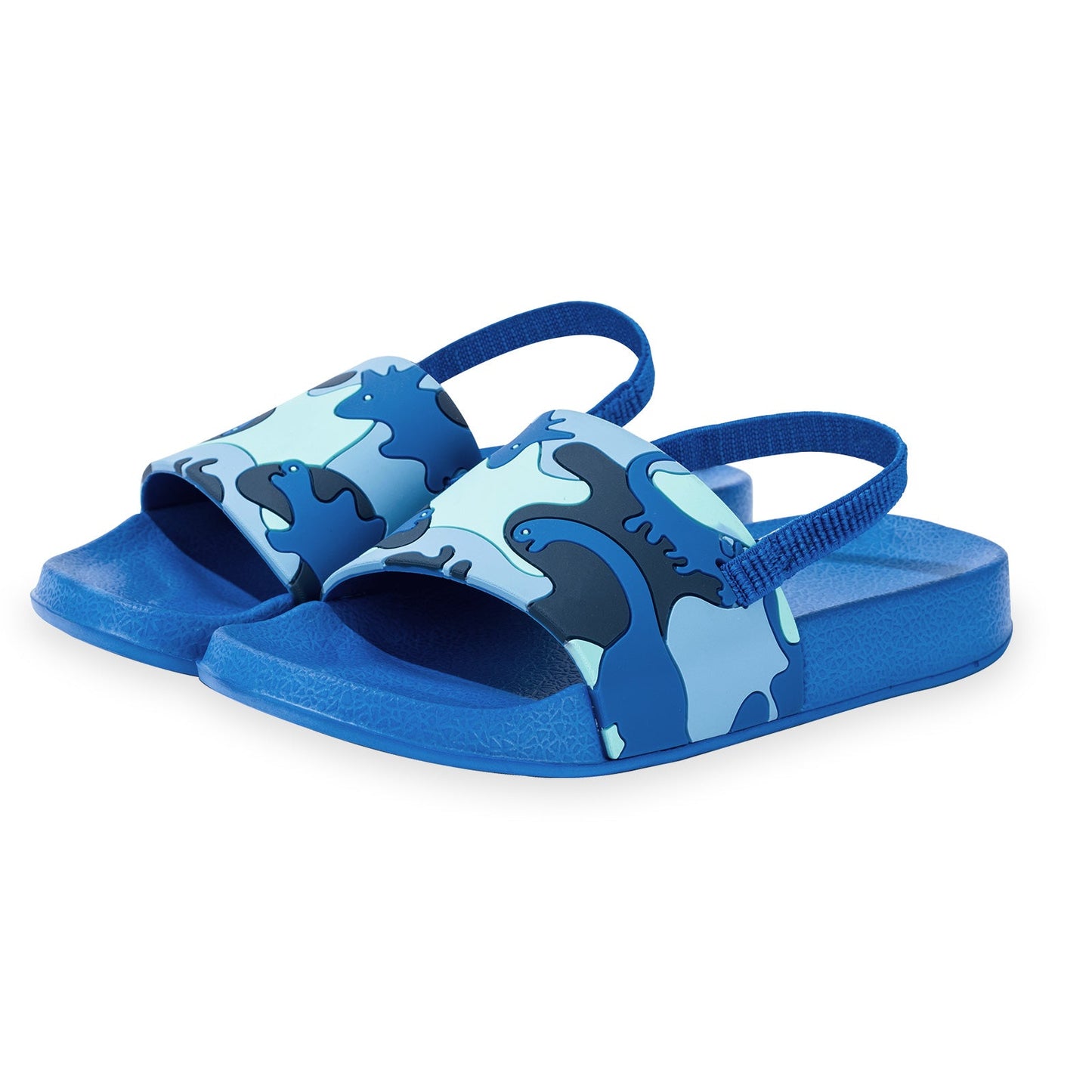toddler blue dinosaur slide sandals