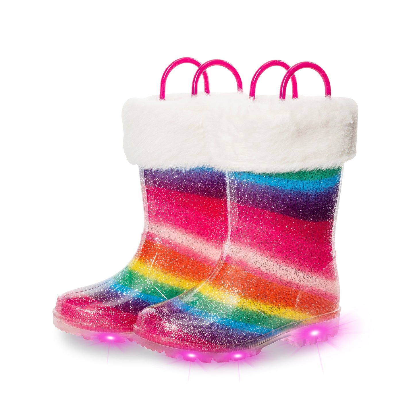 rainbow winter boots