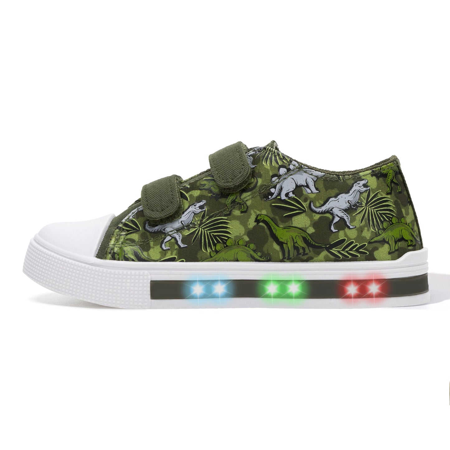 kids toddler light up dual straps sneakers