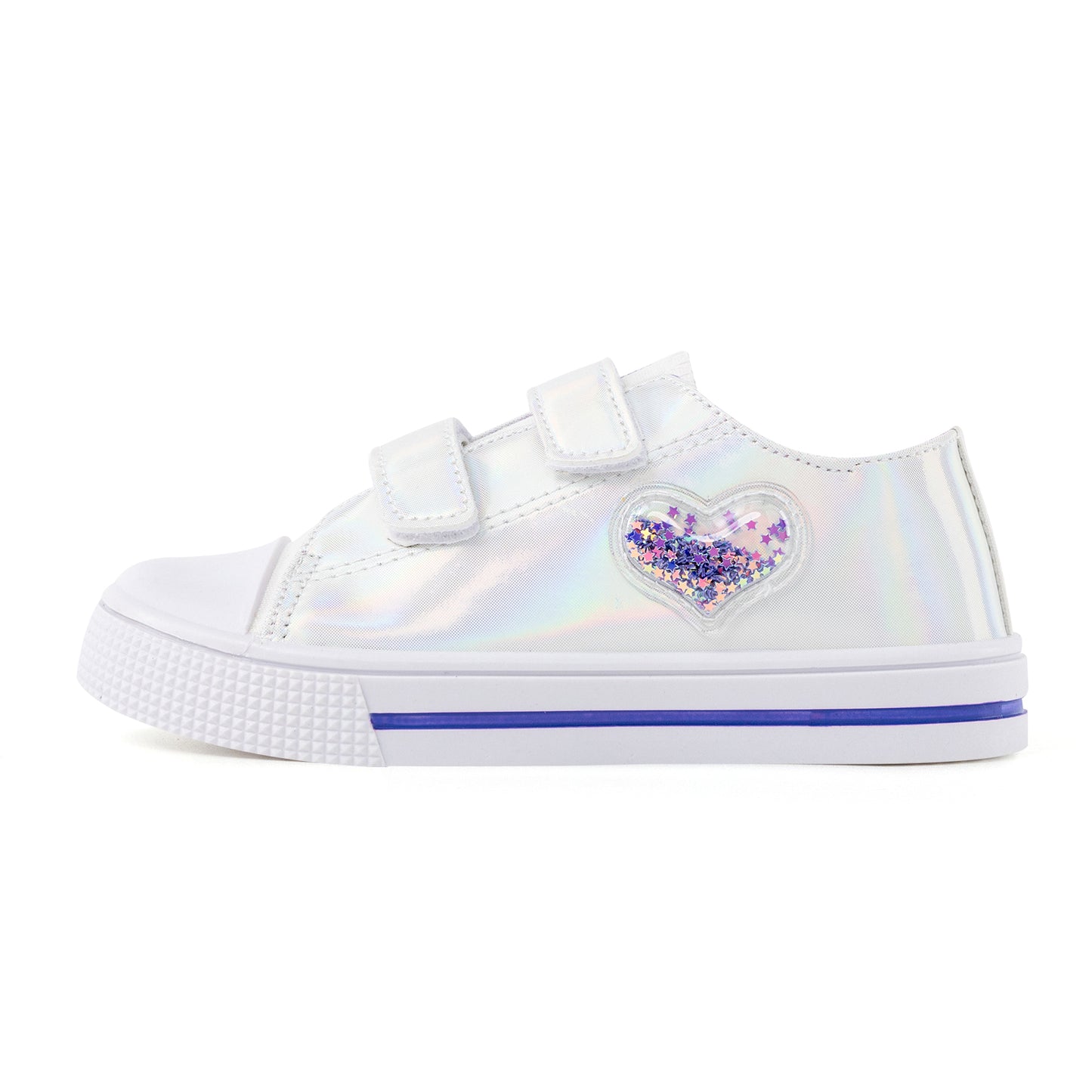 kids sport shoes laser purple heart canvas shoes for toddler kids easy fasten fashion shoes