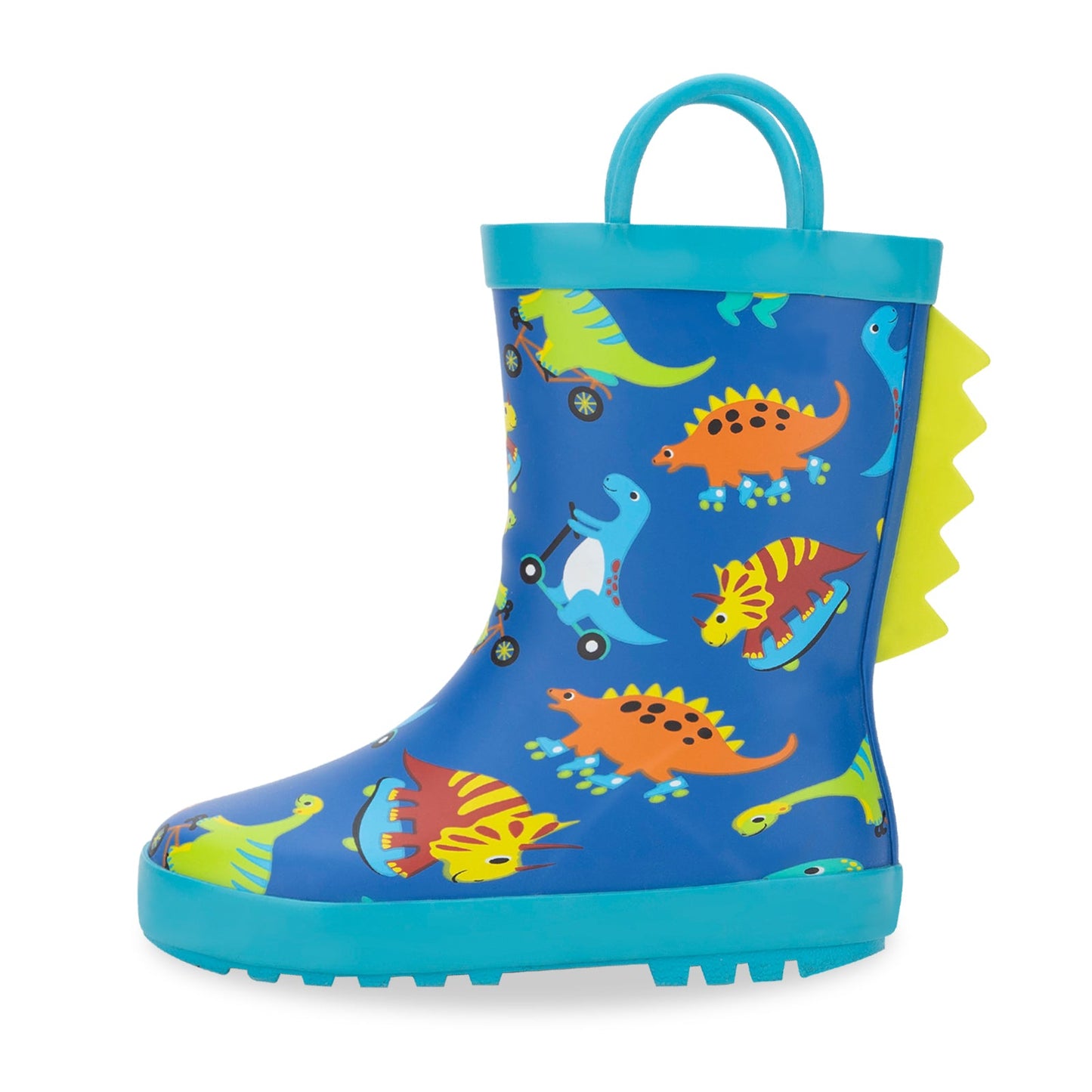 dinosaur toddler kids rubber rain boots