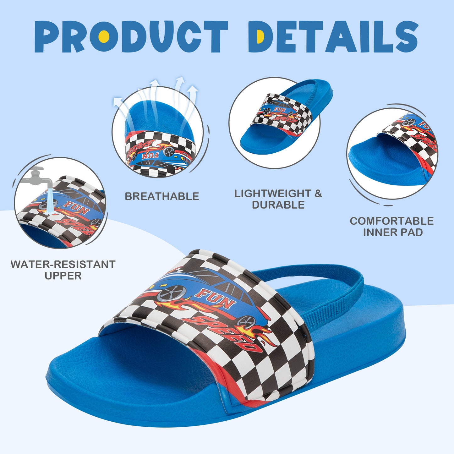 toddler racing slide sandals
