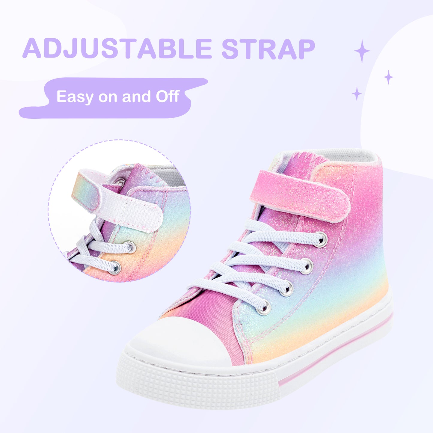 pink gradient top up sneakers