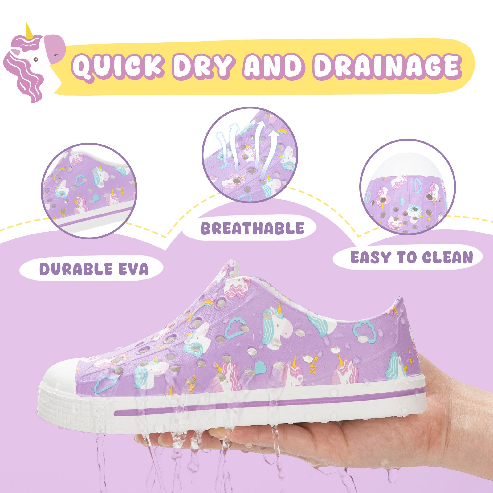 summer sandals Purple Unicorn