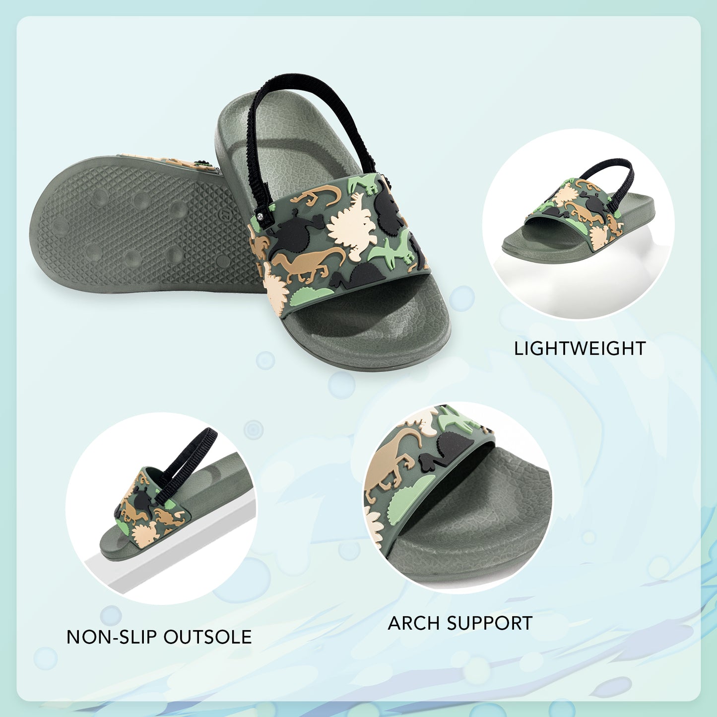 toddler slide sandals pink boys girls water shoes beach sandals