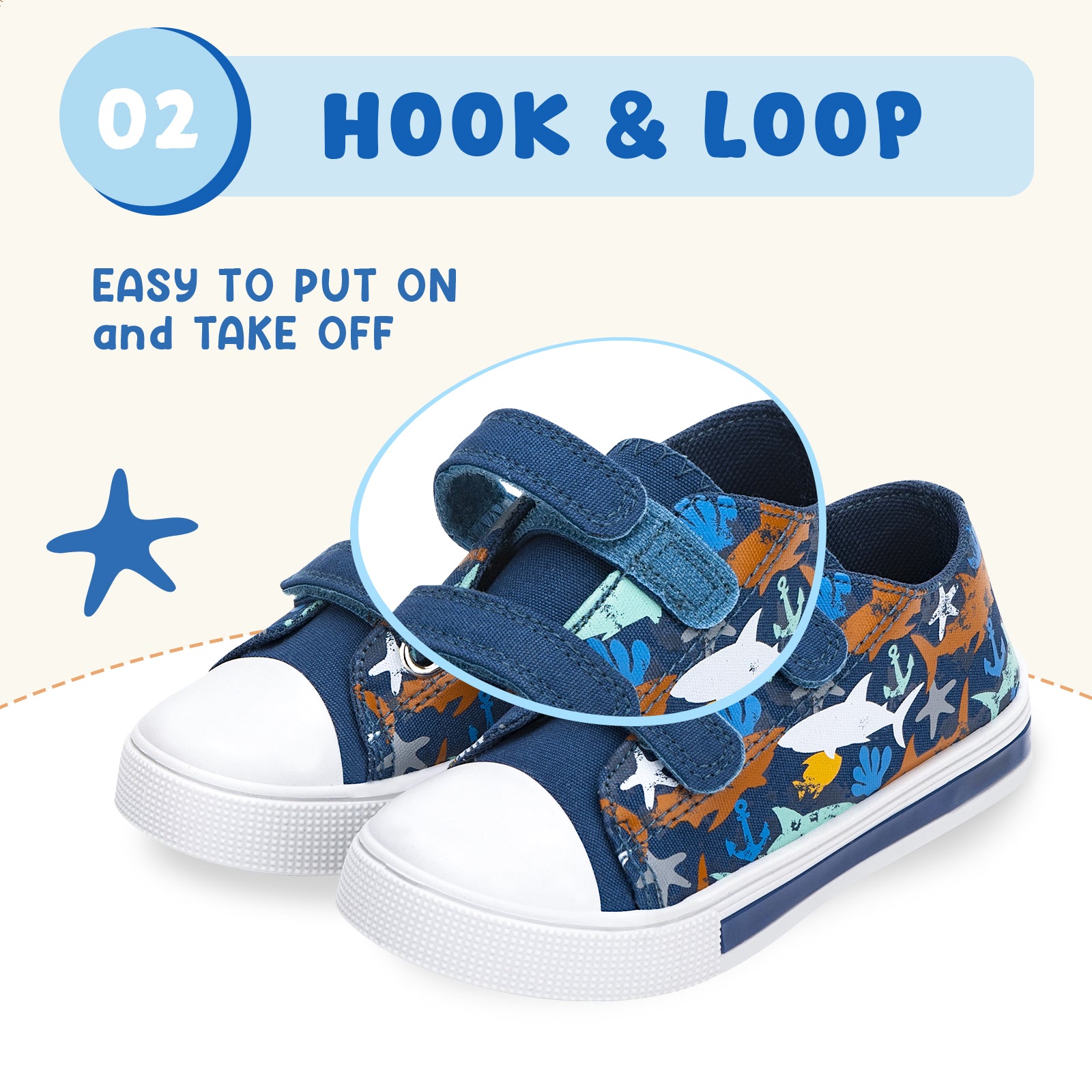 Boys Girls Sneakers Broken Shark Light Up Canvas Shoes