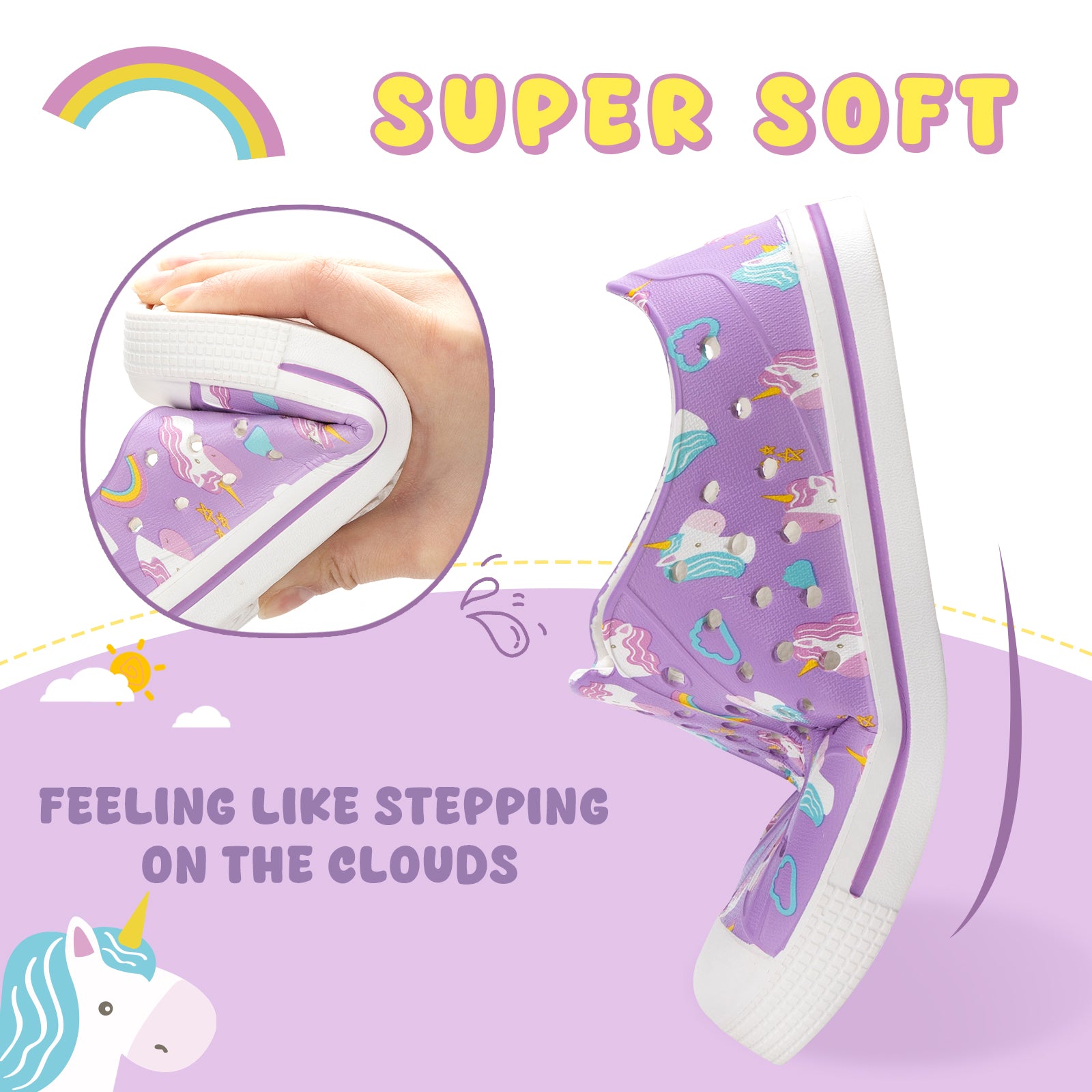 summer sandals Purple Unicorn