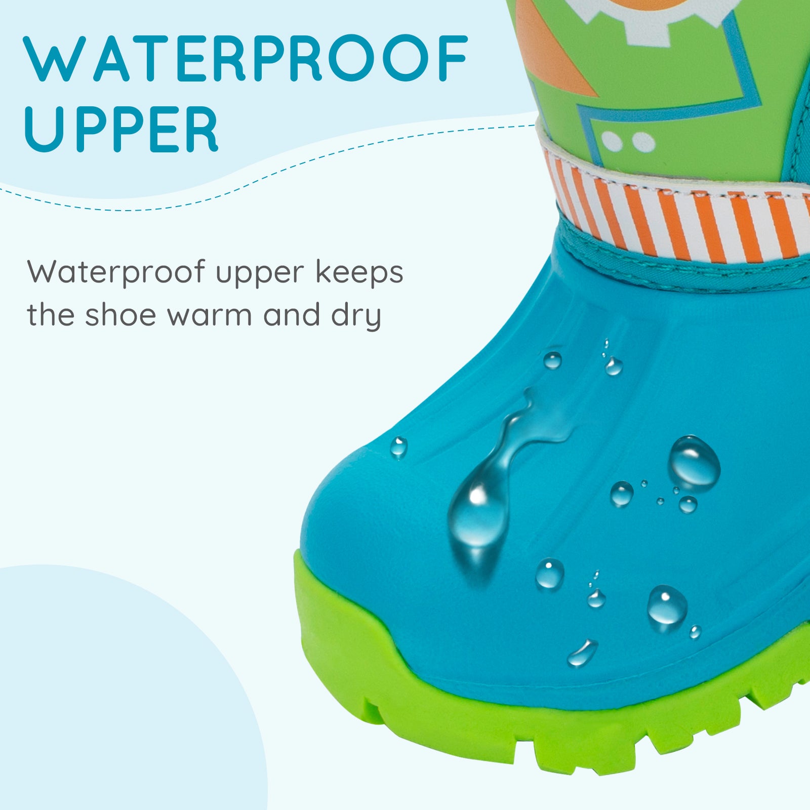 Toddler Boy Robot Winter Snow Boots - FUNCOO