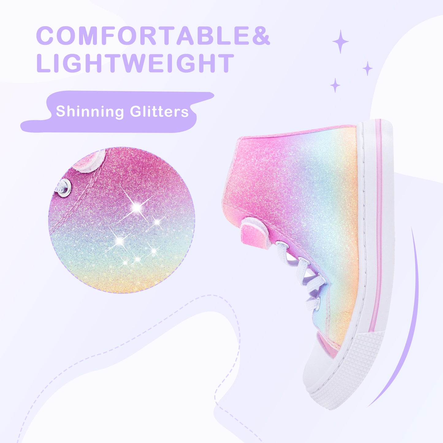 pink gradient top up sneakers
