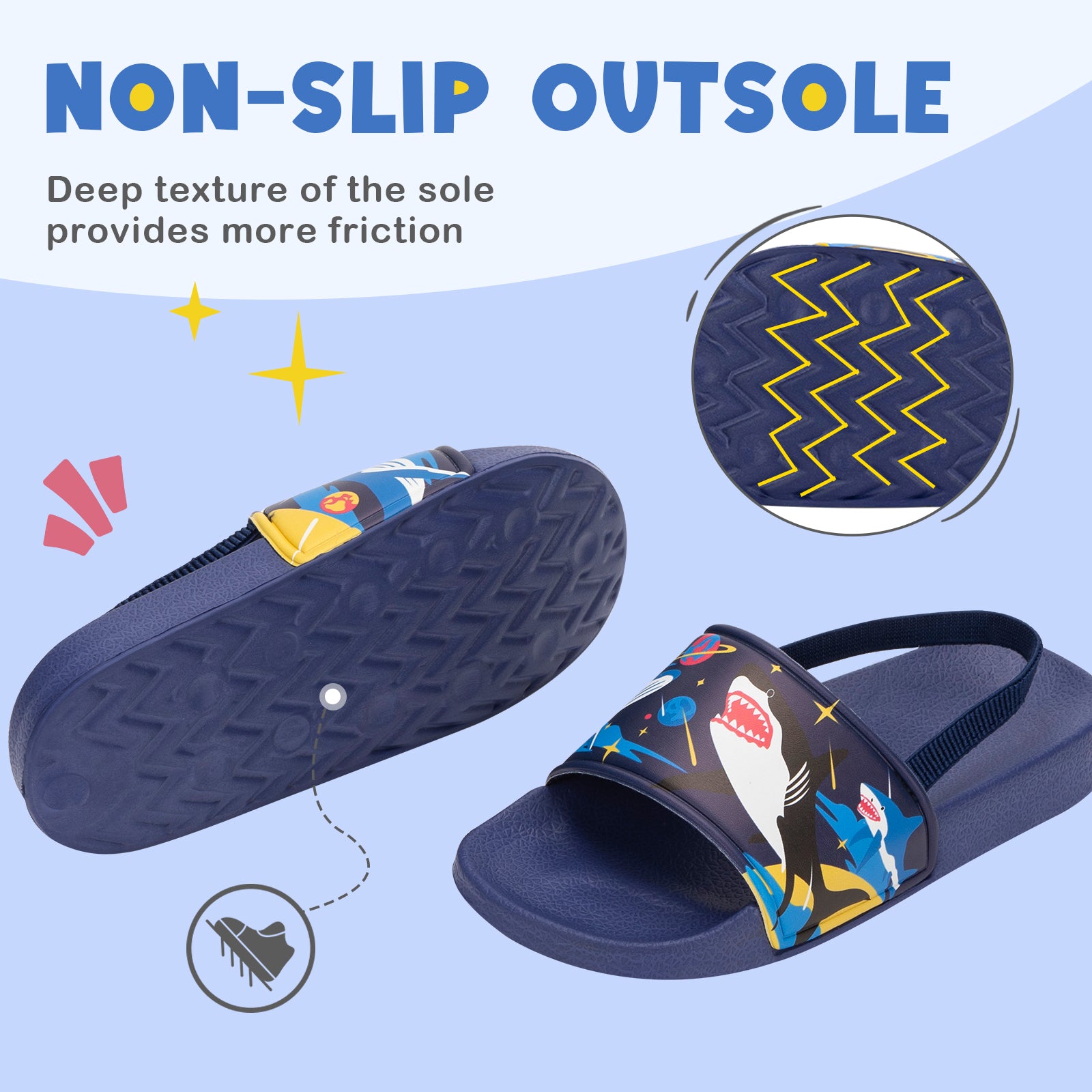Toddler Shark Slide Sandals