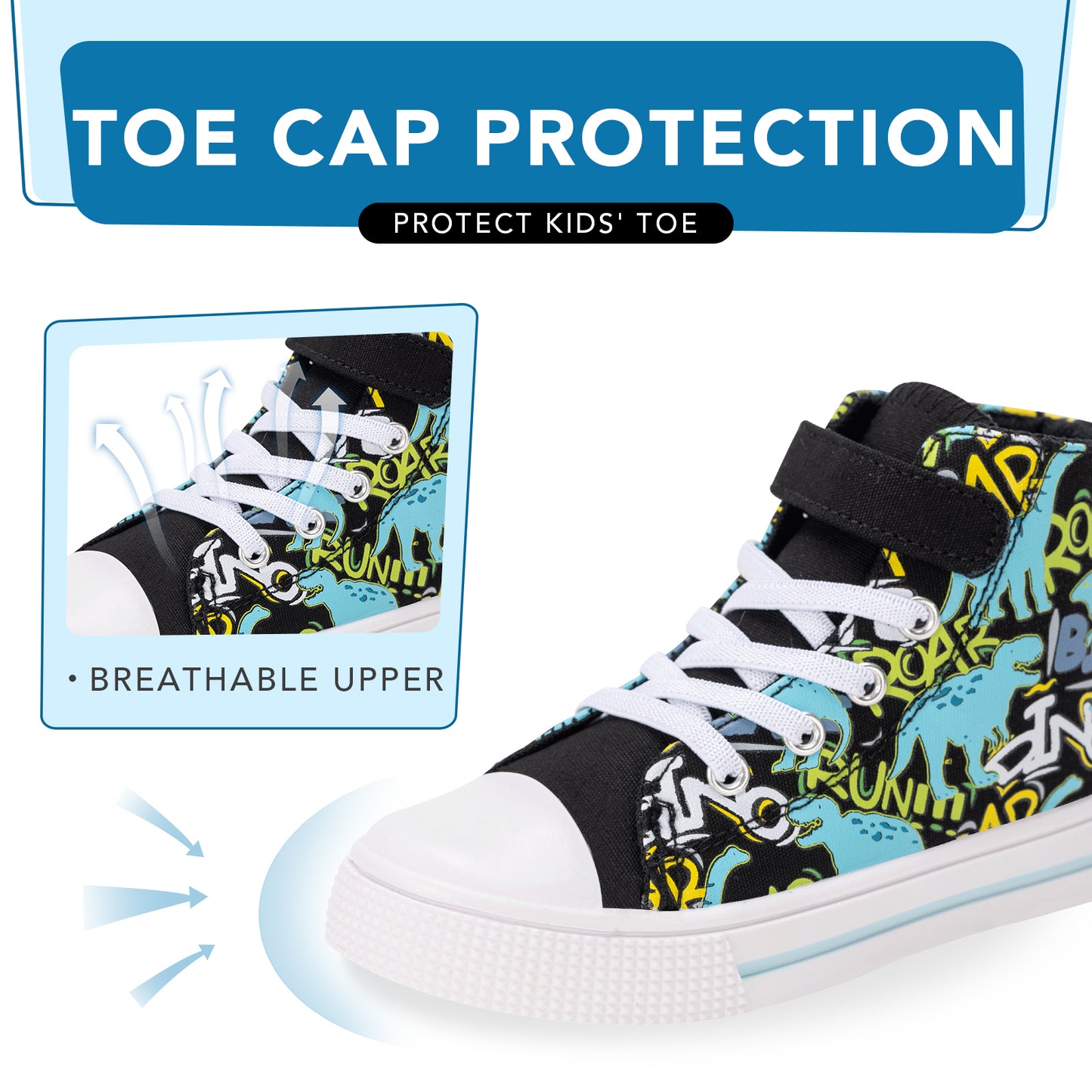 kids toddler sneakers alphabet psychedelic dinosaur