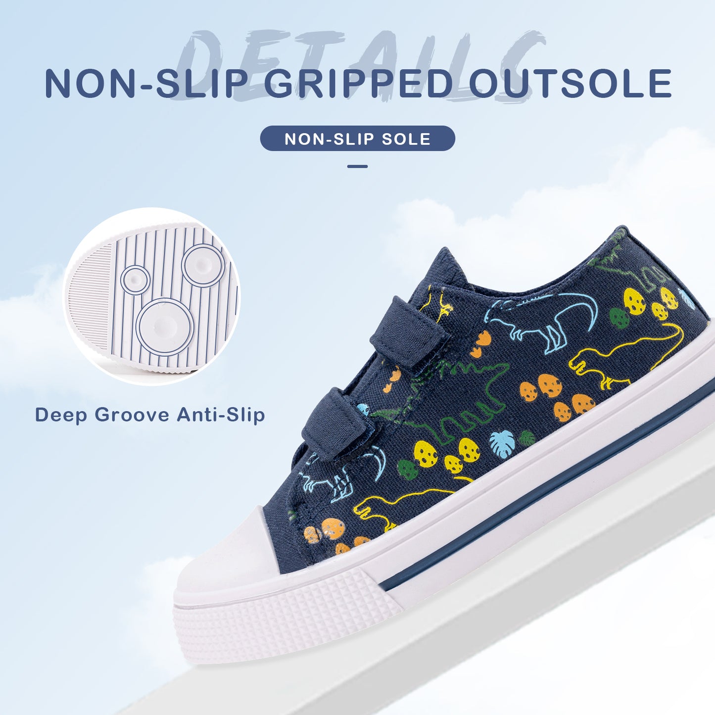 dual straps kids walking shoes