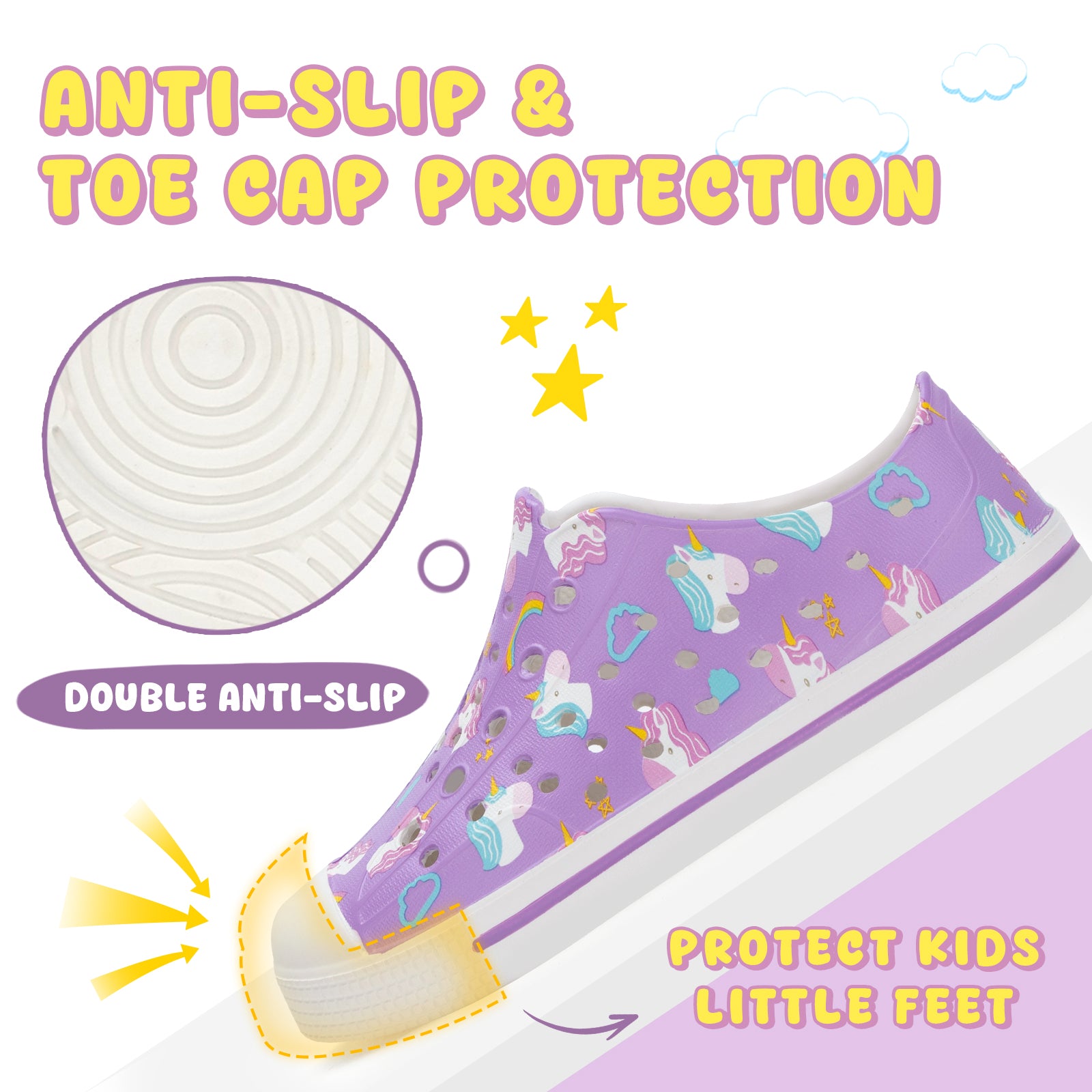 summer sandals Purple Unicorn