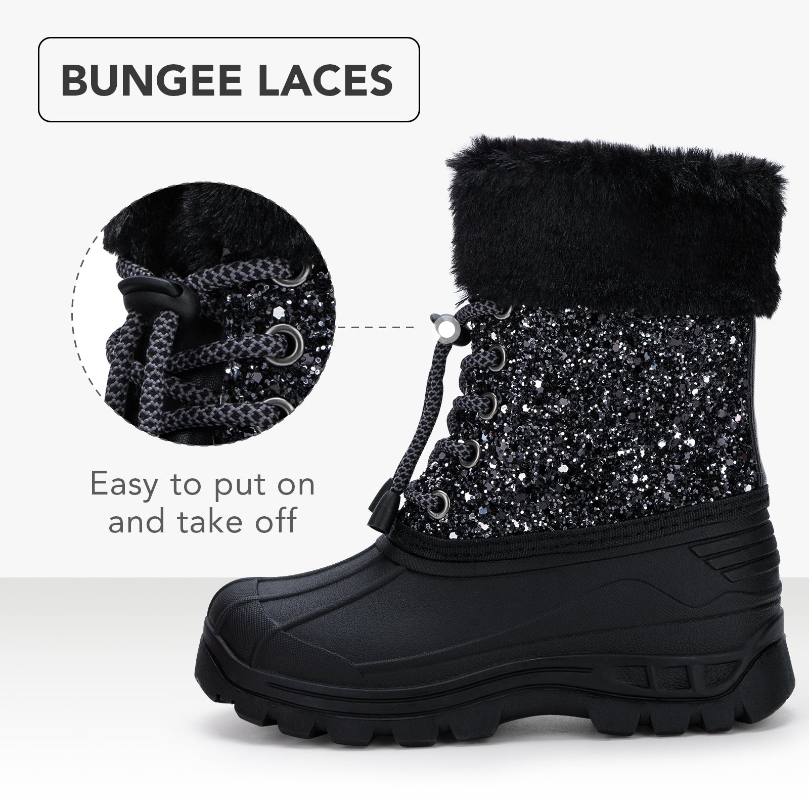 Toddler Boy Winter Snow Boots - FUNCOO