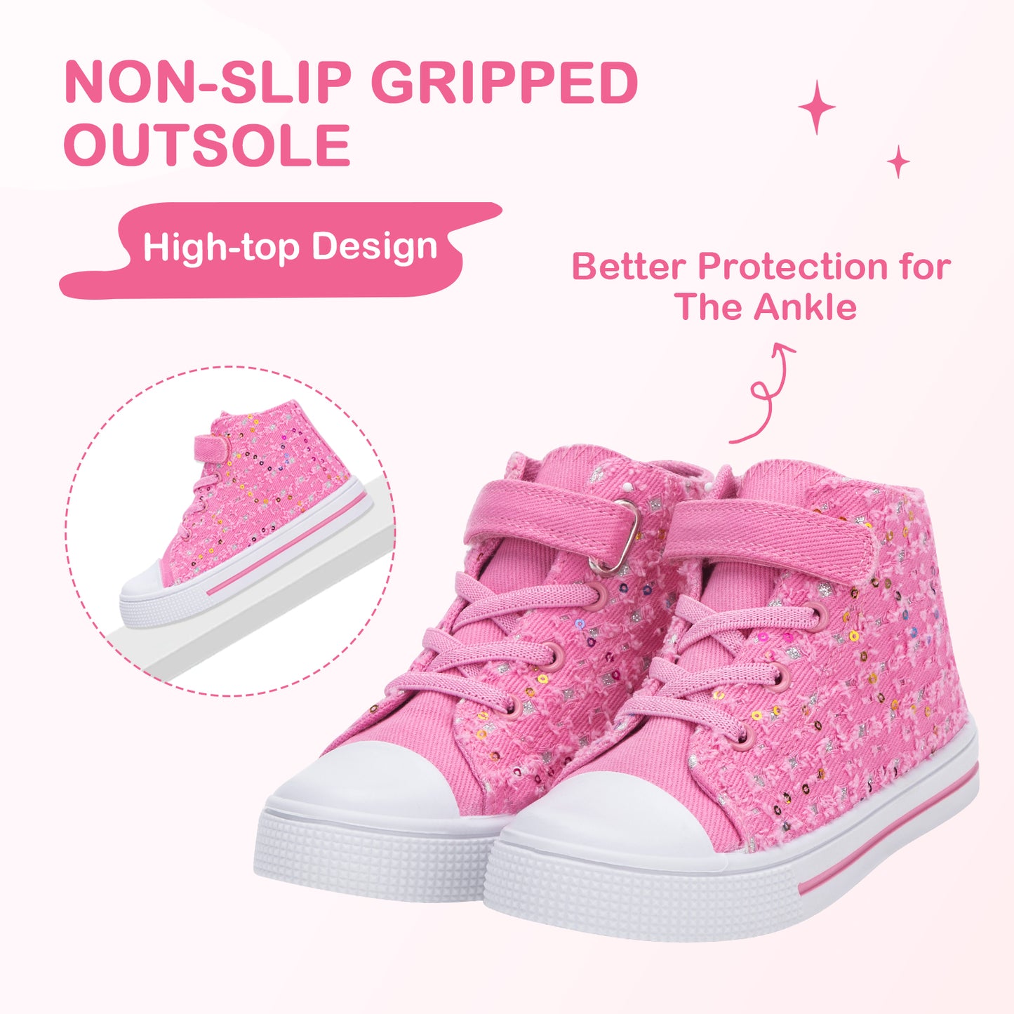 kids toddler sneakers pink hole