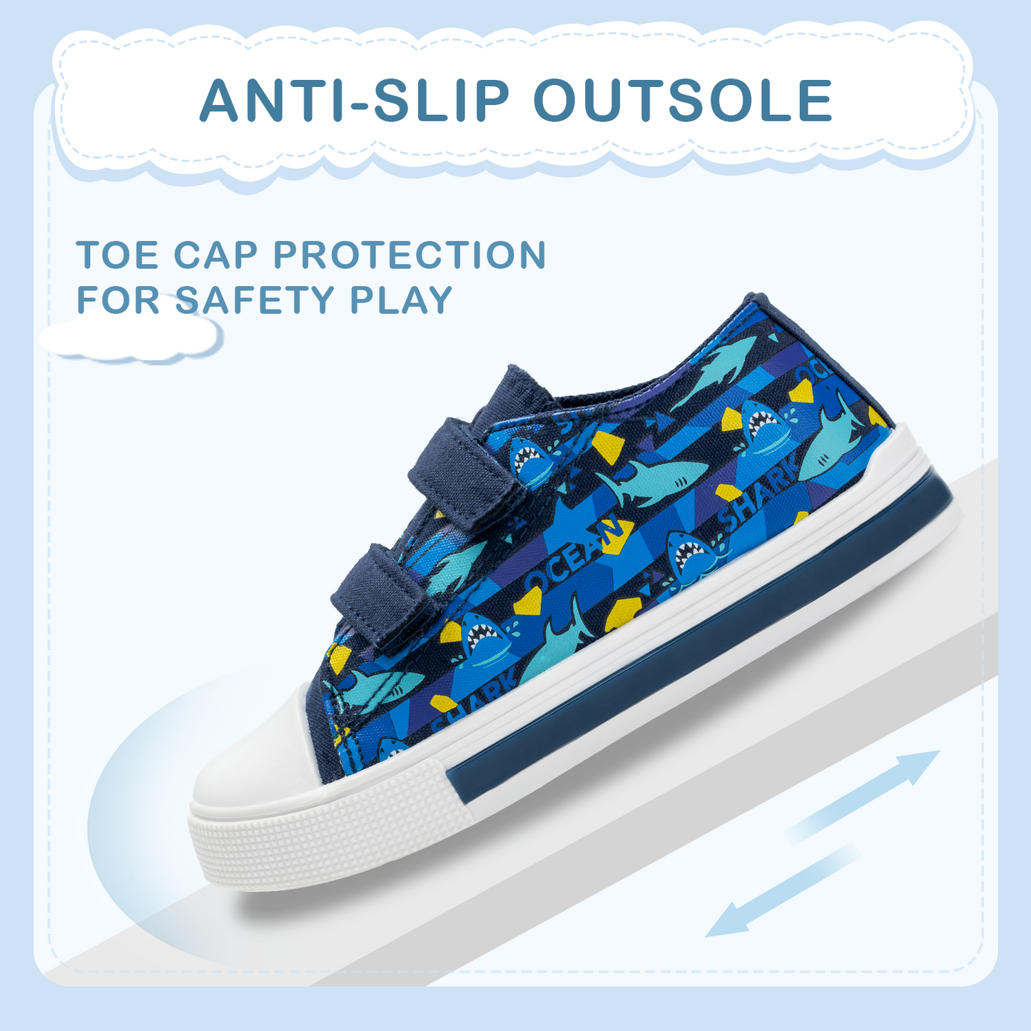 light up sneakers shoes with hook and loops