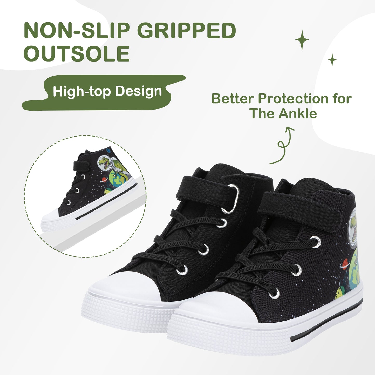 interstellar tyrannosaurus top up sneakers