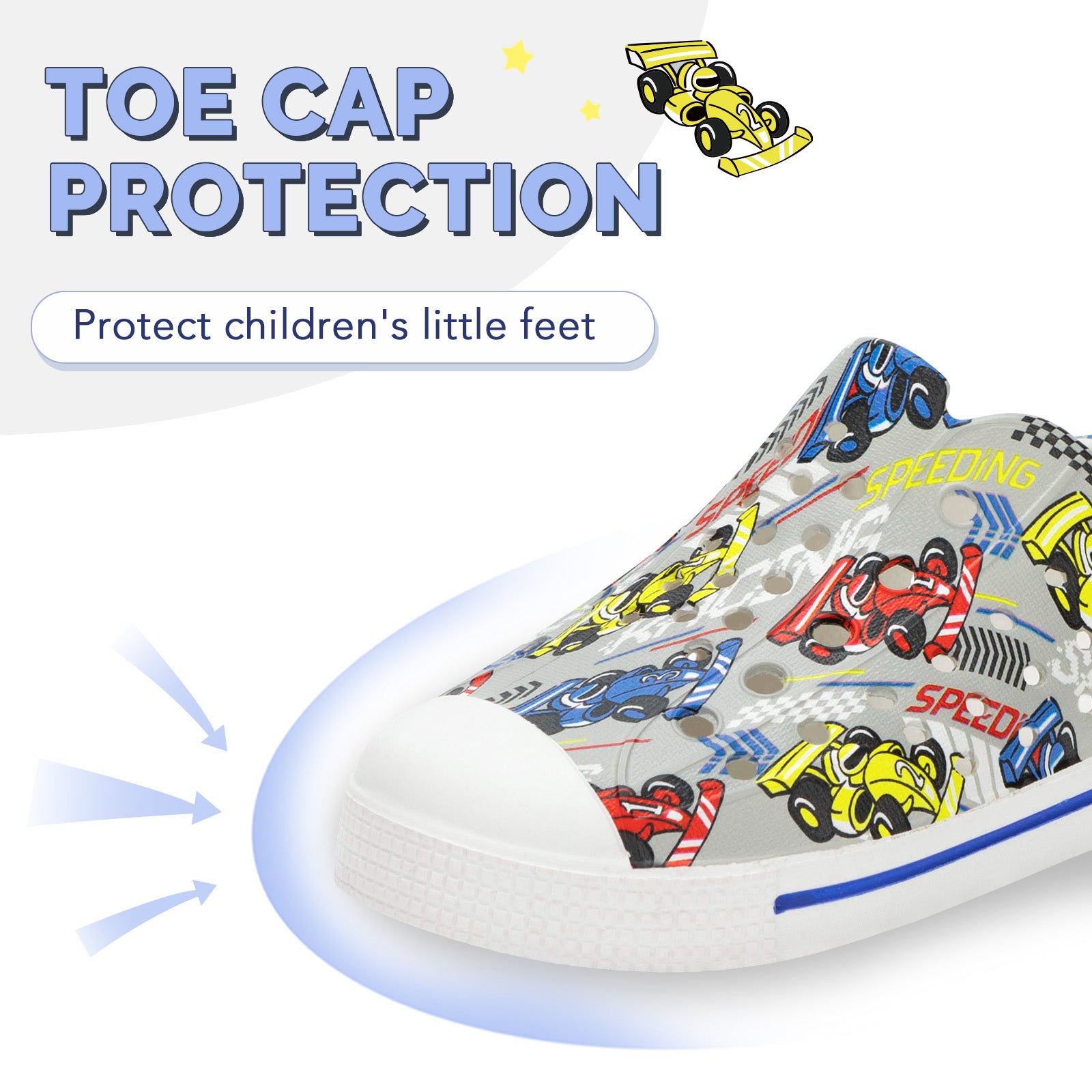 Toddler Water Shoes Summer Lightweight F1 Racing Sandals