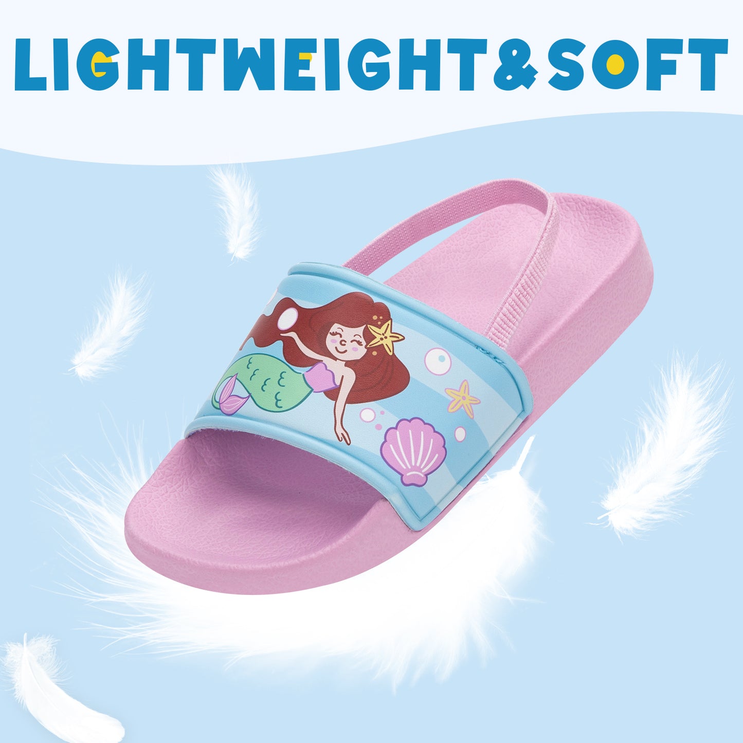 toddler mermaid slide sandals