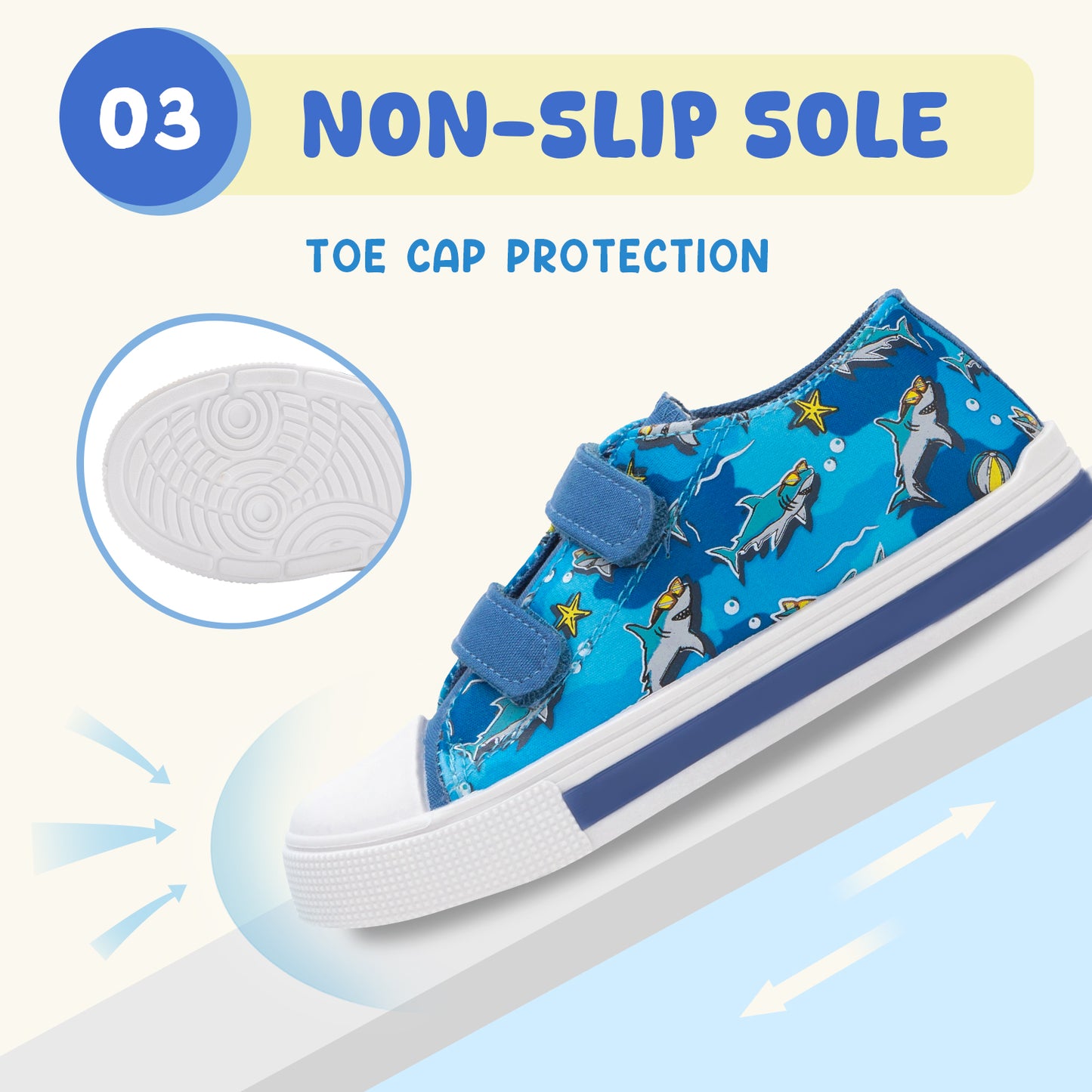 boys girls sneakers spectacled shark light up canvas shoes