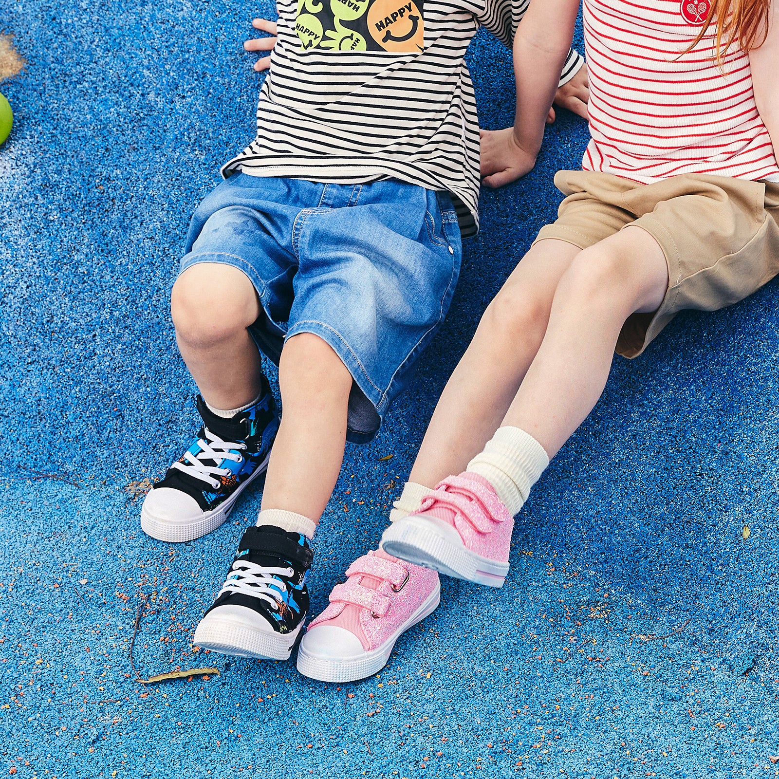 Flower Dinosaur Dual Straps Sneakers