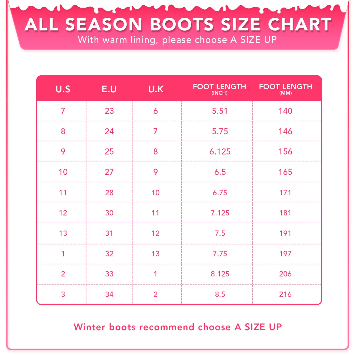rainbow winter boots