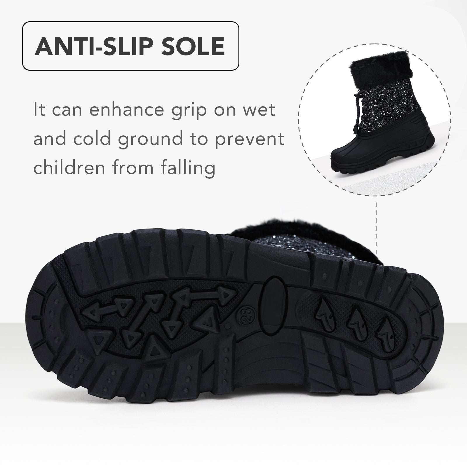 Toddler Boy Winter Snow Boots - FUNCOO