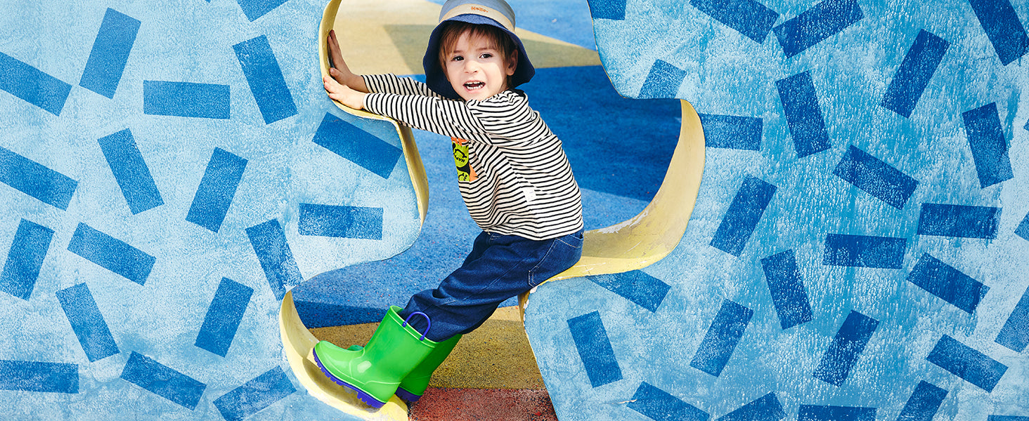 Toddler Kids Contrast Rain Boots