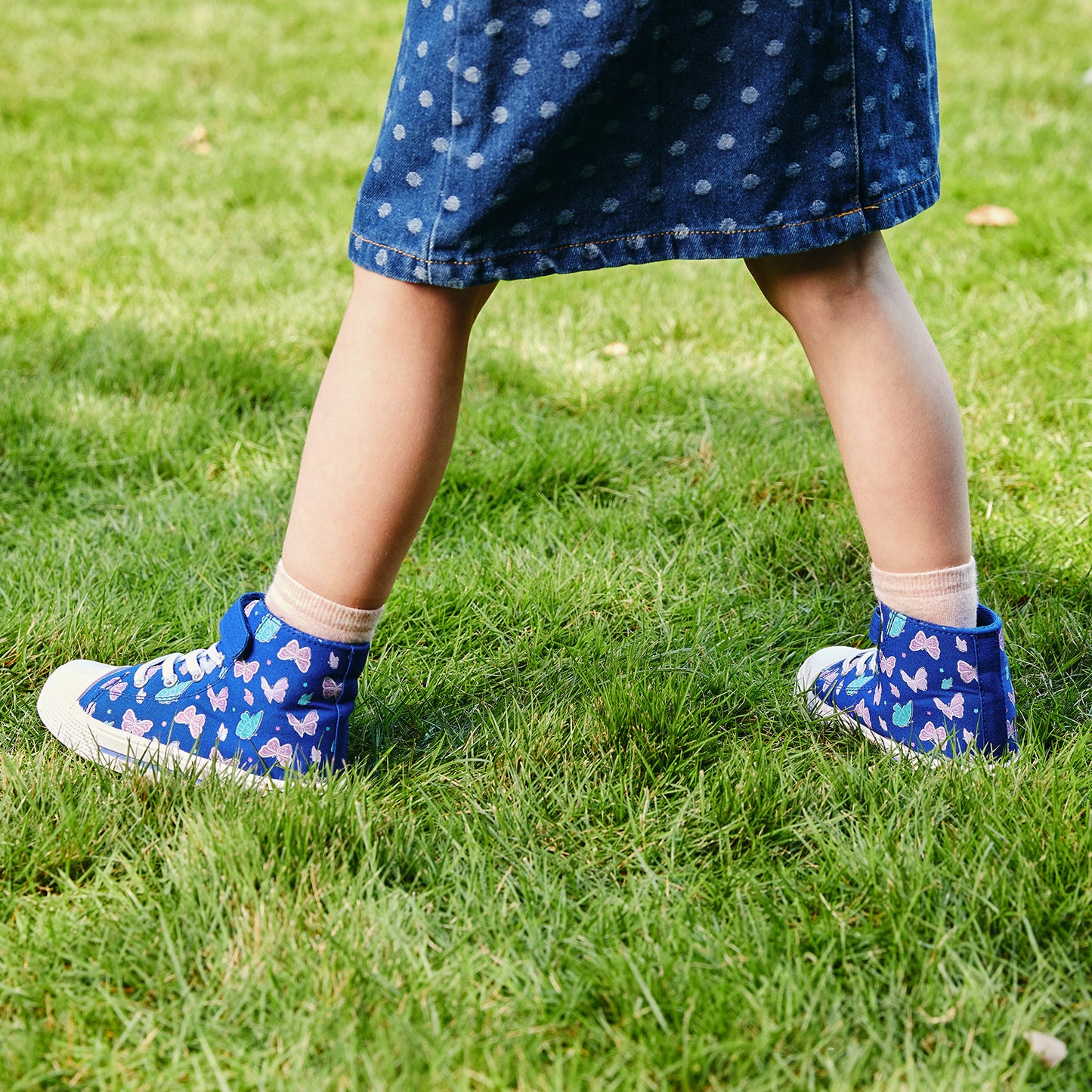 kids toddler tricolor butterfly eggs boys high top canvas