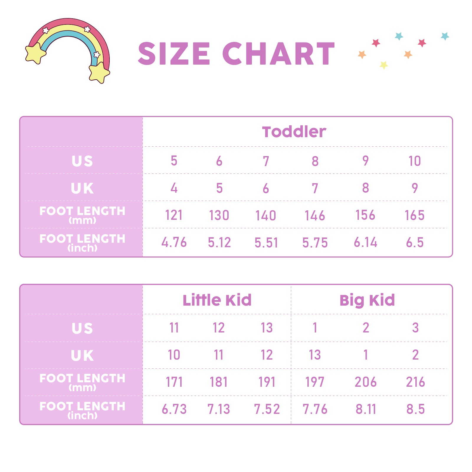 Star Unicorn Toddler Kids Rubber Rain Boots