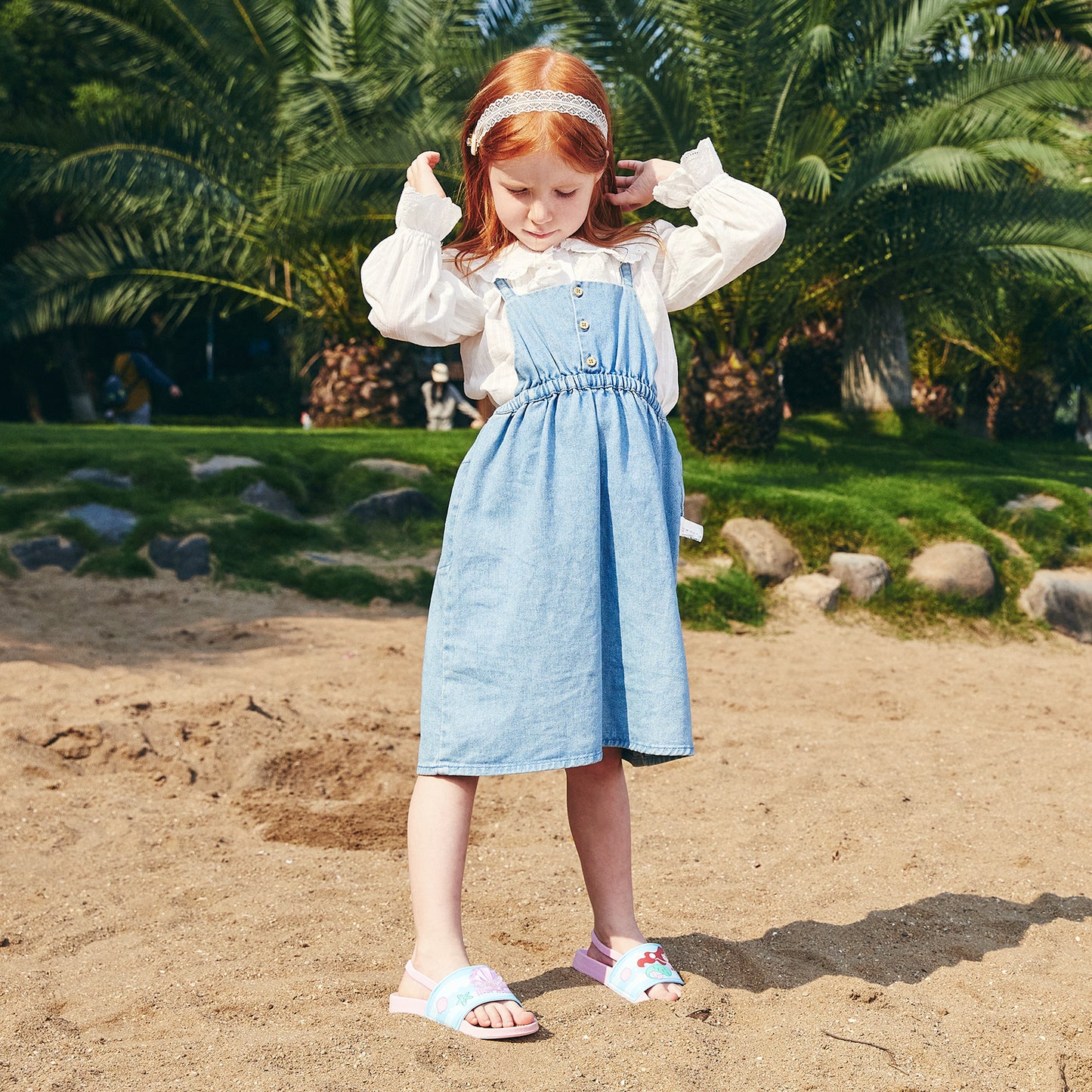 toddler mermaid slide sandals
