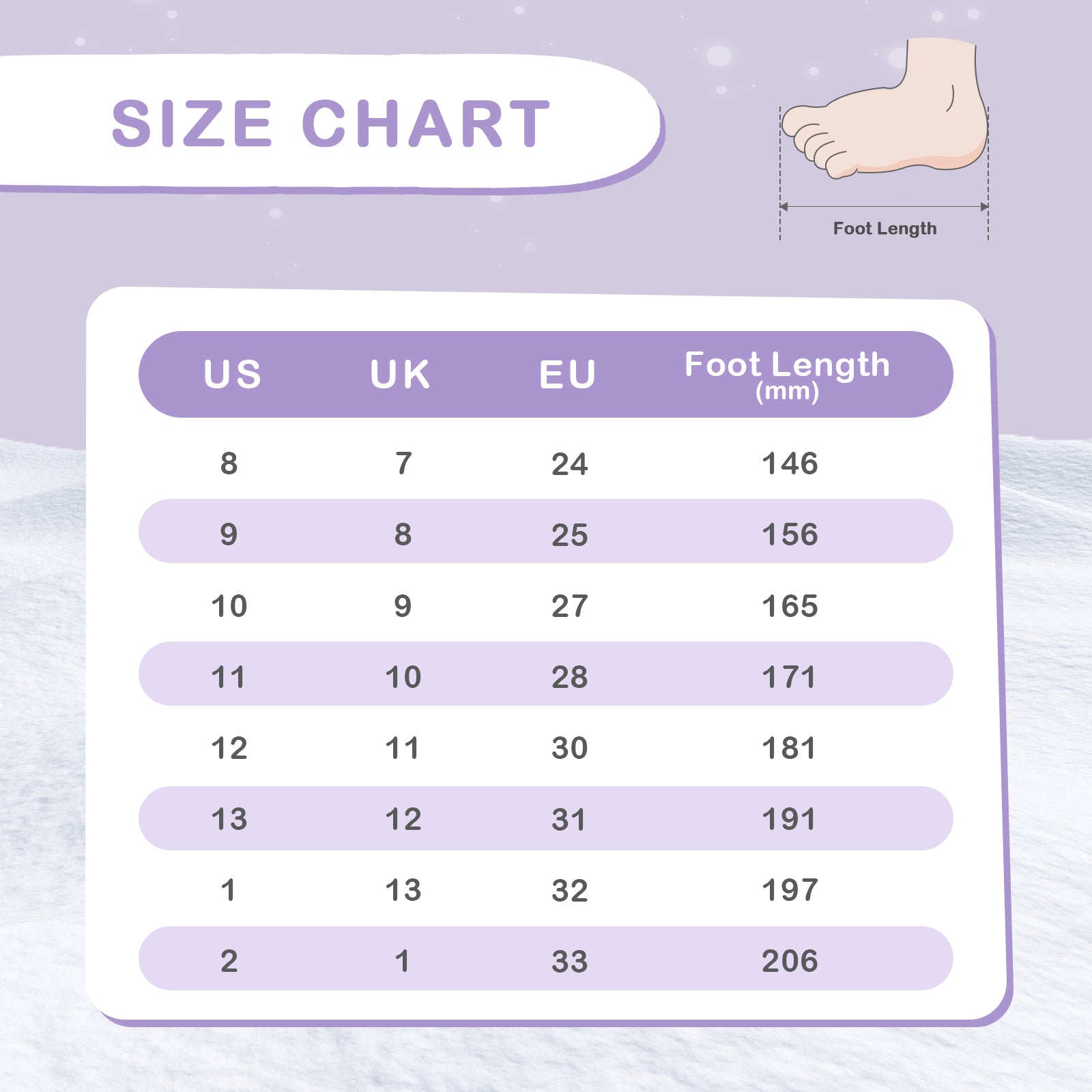 Toddler Girls Winter Snow Boots - FUNCOO