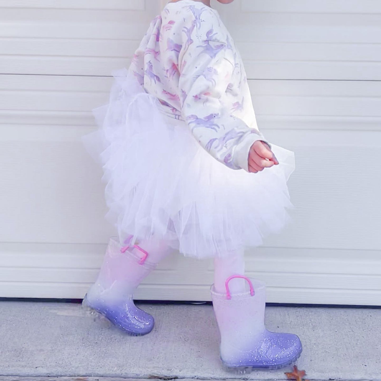 light up kids rain boots with handles