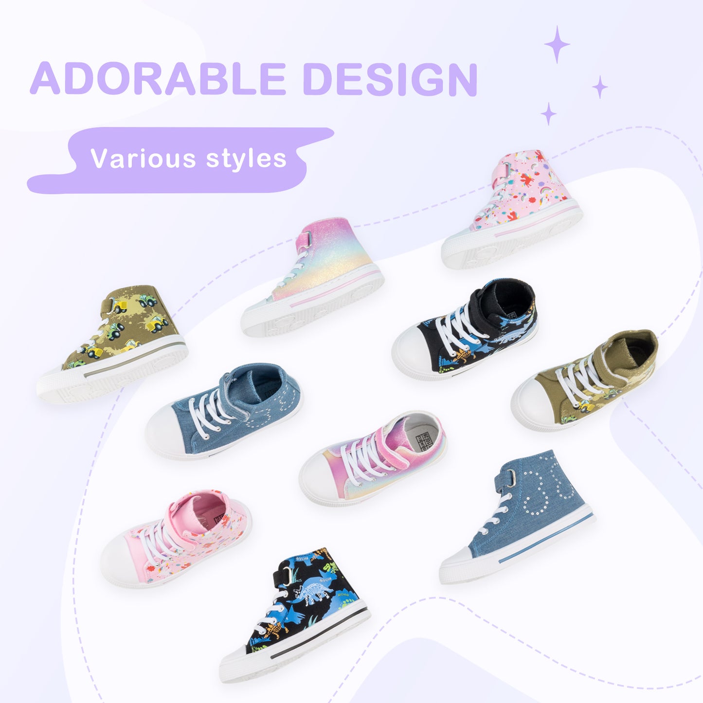 pink gradient high top sneakers for girls