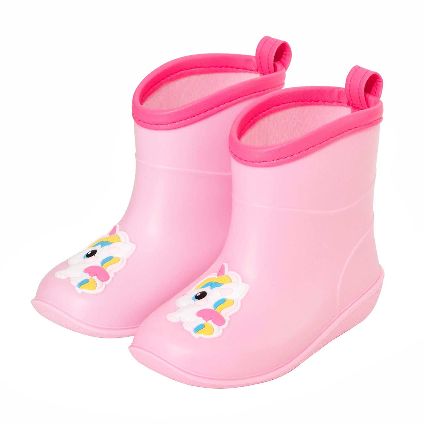 kids-toddler pink rain boots